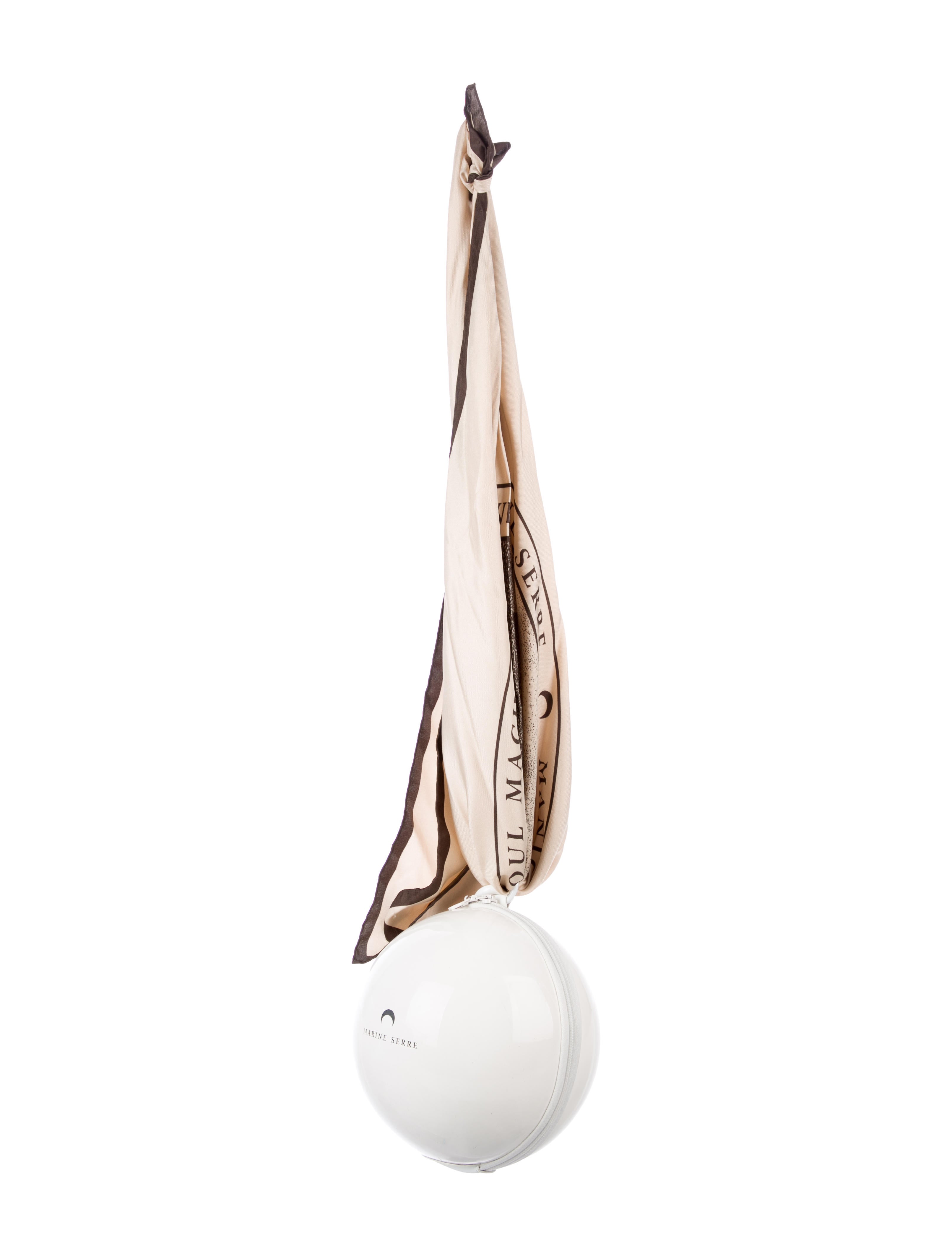 Marine Serre 2018 Dream Ball Bag - White Crossbody Bags, Handbags