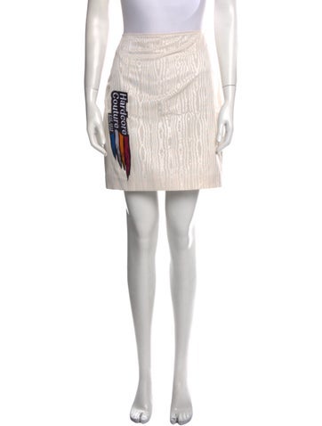 Marine Serre Skirts Graphic Print Mini Skirt M