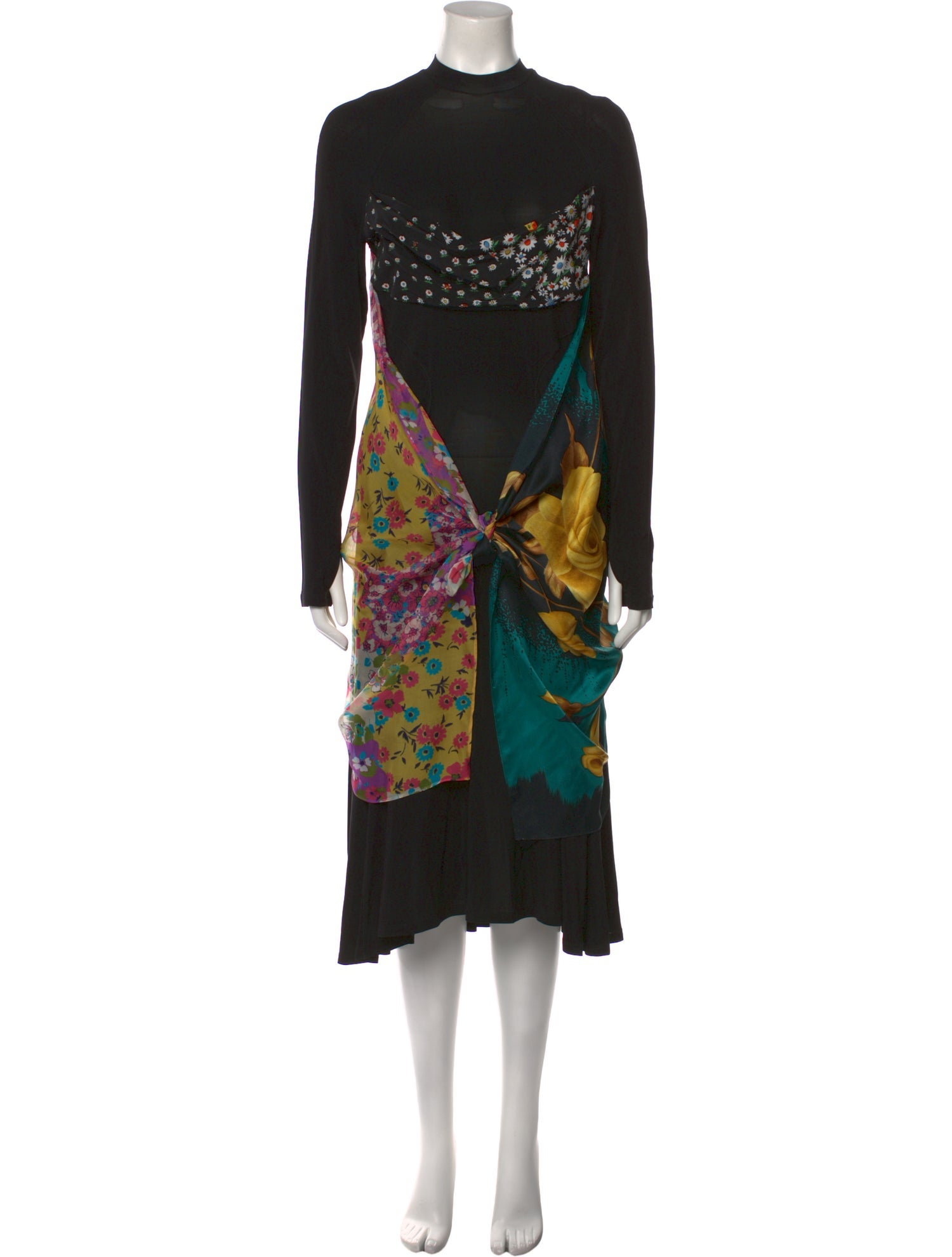 MARINE SERRE】vintage Silk Scarves dress MARINE SERRE Vintage Silk