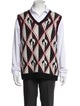 Marine Serre Wool Printed Sweater Vest