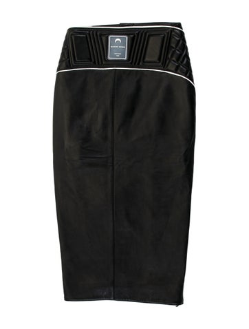 Marine Serre Skirts Lambskin Knee-Length Skirt XS