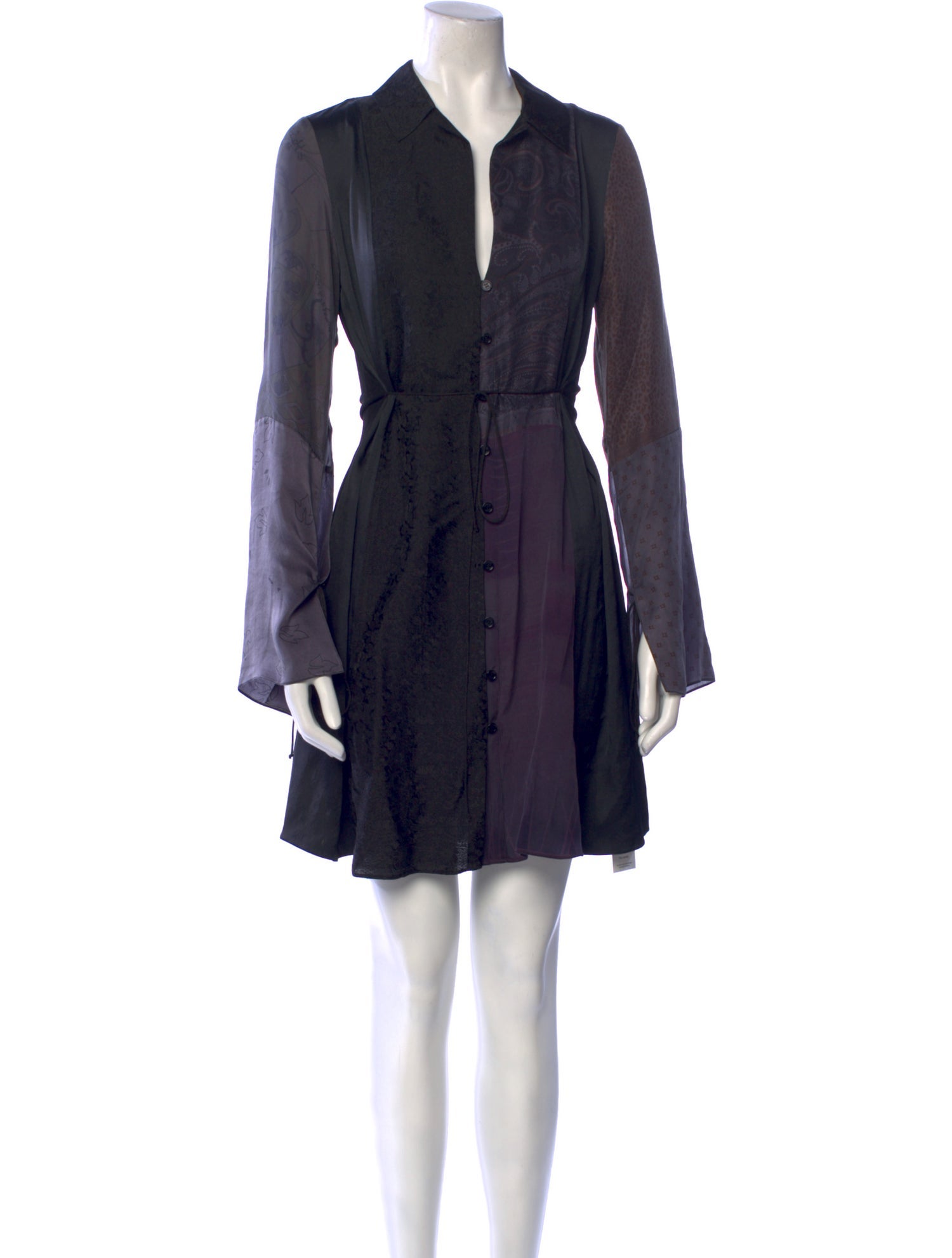 Marine Serre Silk Mini Dress