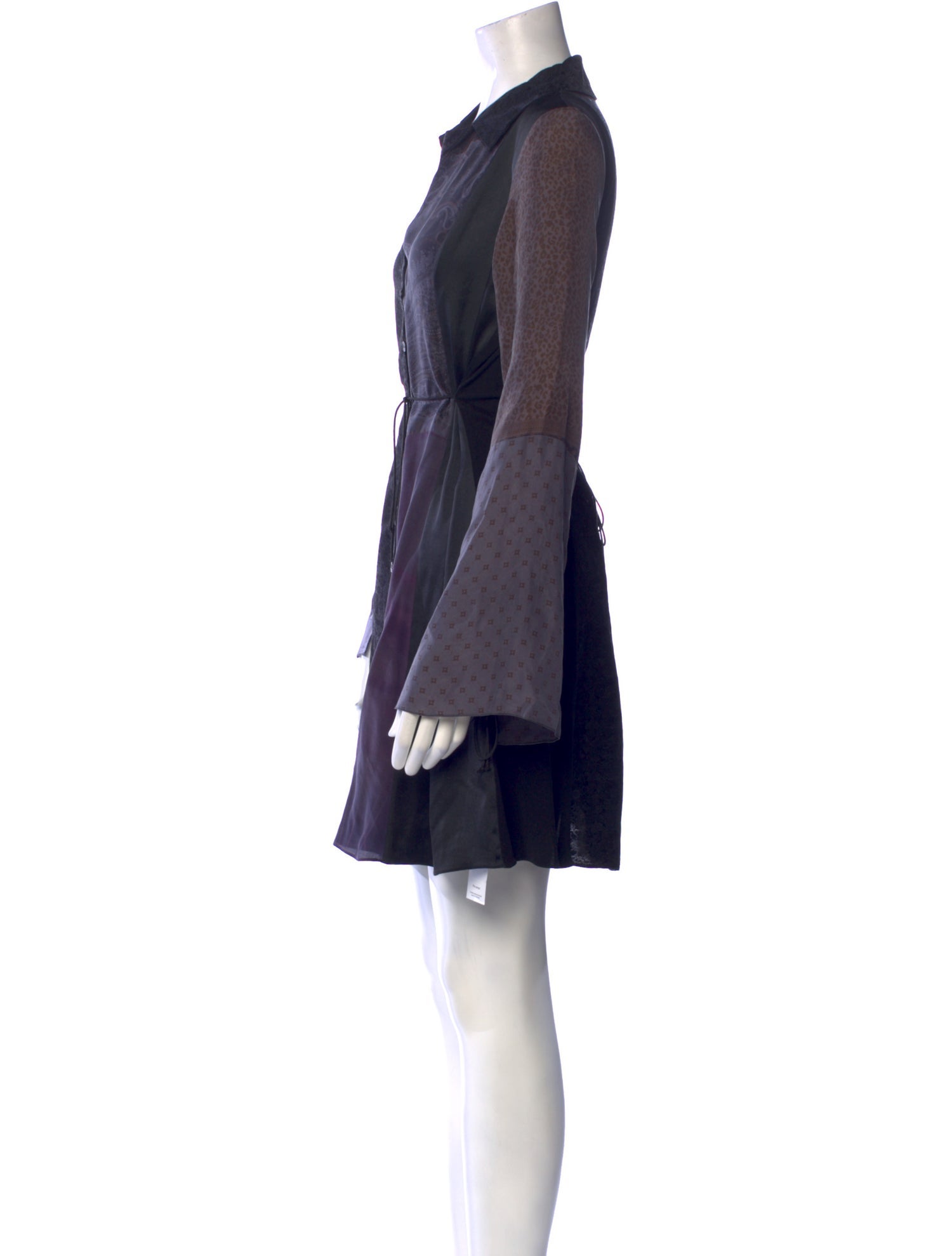 Marine Serre Silk Mini Dress