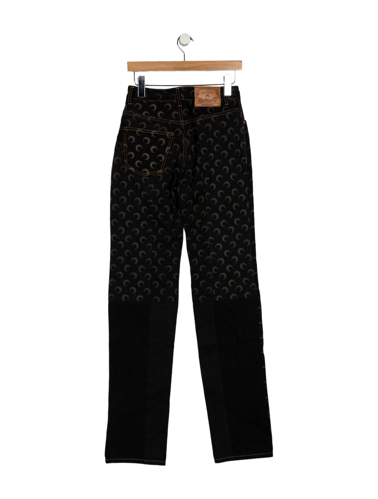 Marine Serre Mid-Rise Straight Leg Jeans w/ Tags