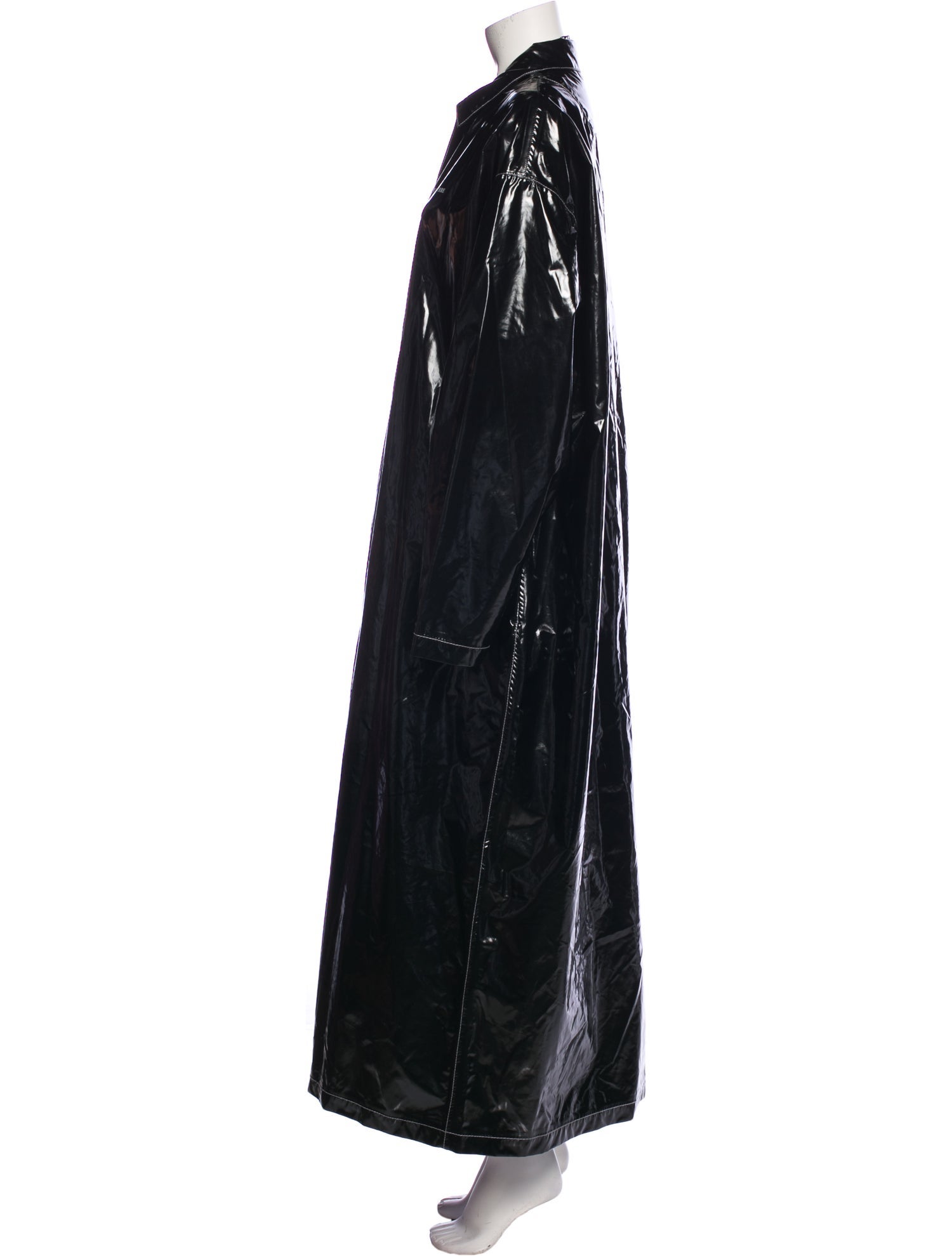 Marine Serre Patent Leather Trench Coat