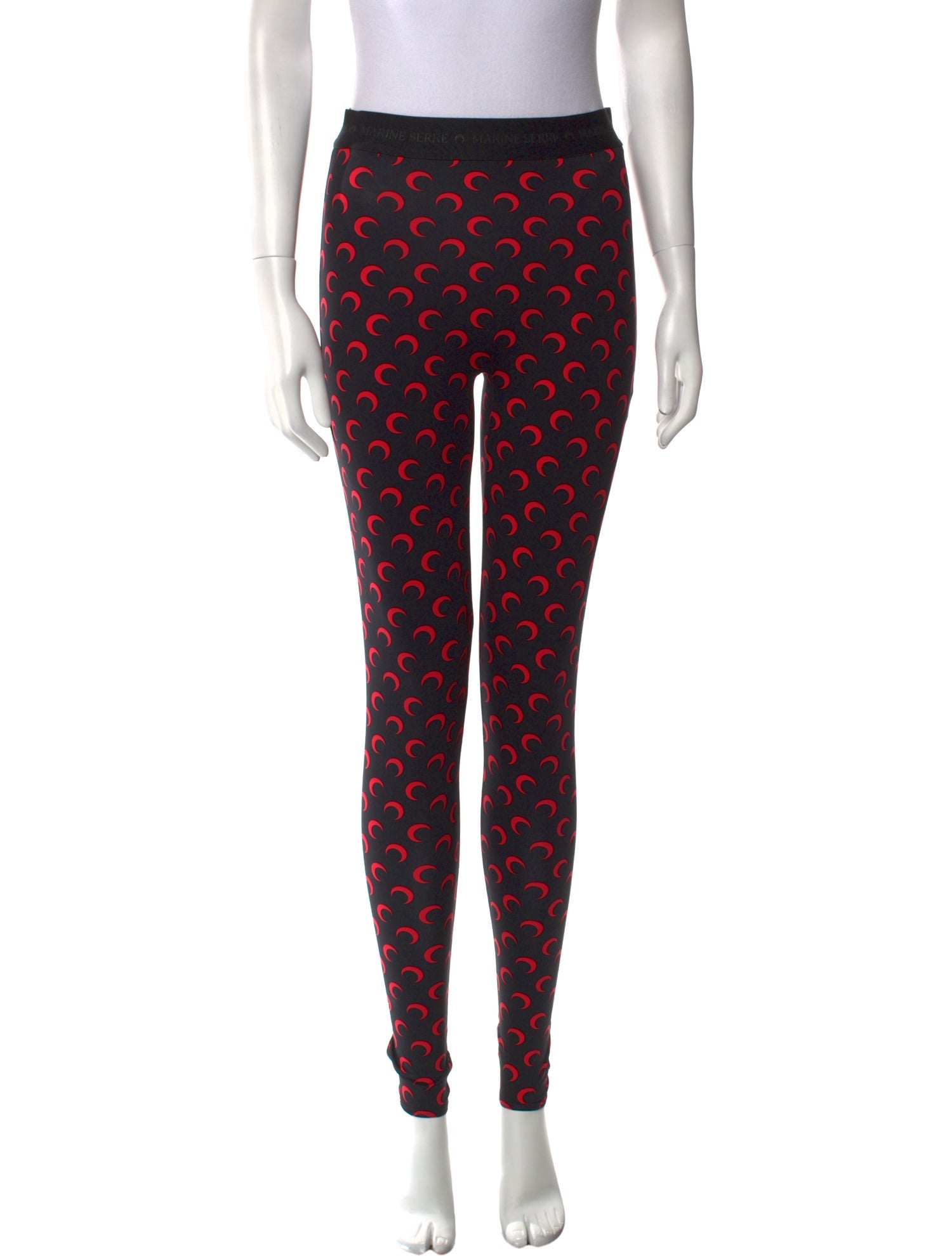 Marine Serre Nylon Skinny Leg Pants