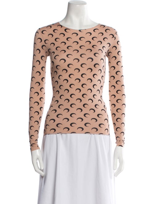 Marine Serre White Line Iconics Second Skin Printed Sweatshirt