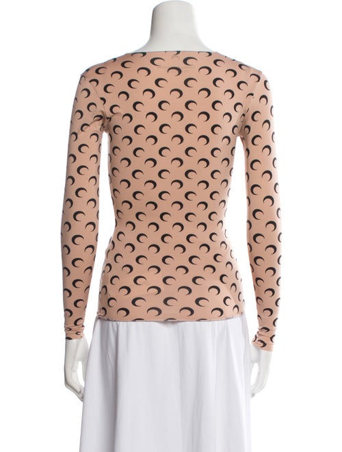 Marine Serre White Line Iconics Second Skin Printed Sweatshirt