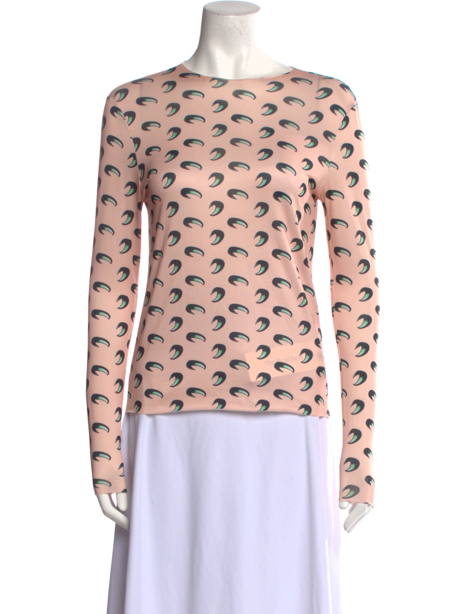 Marine Serre Printed Crew Neck Sweatshirt