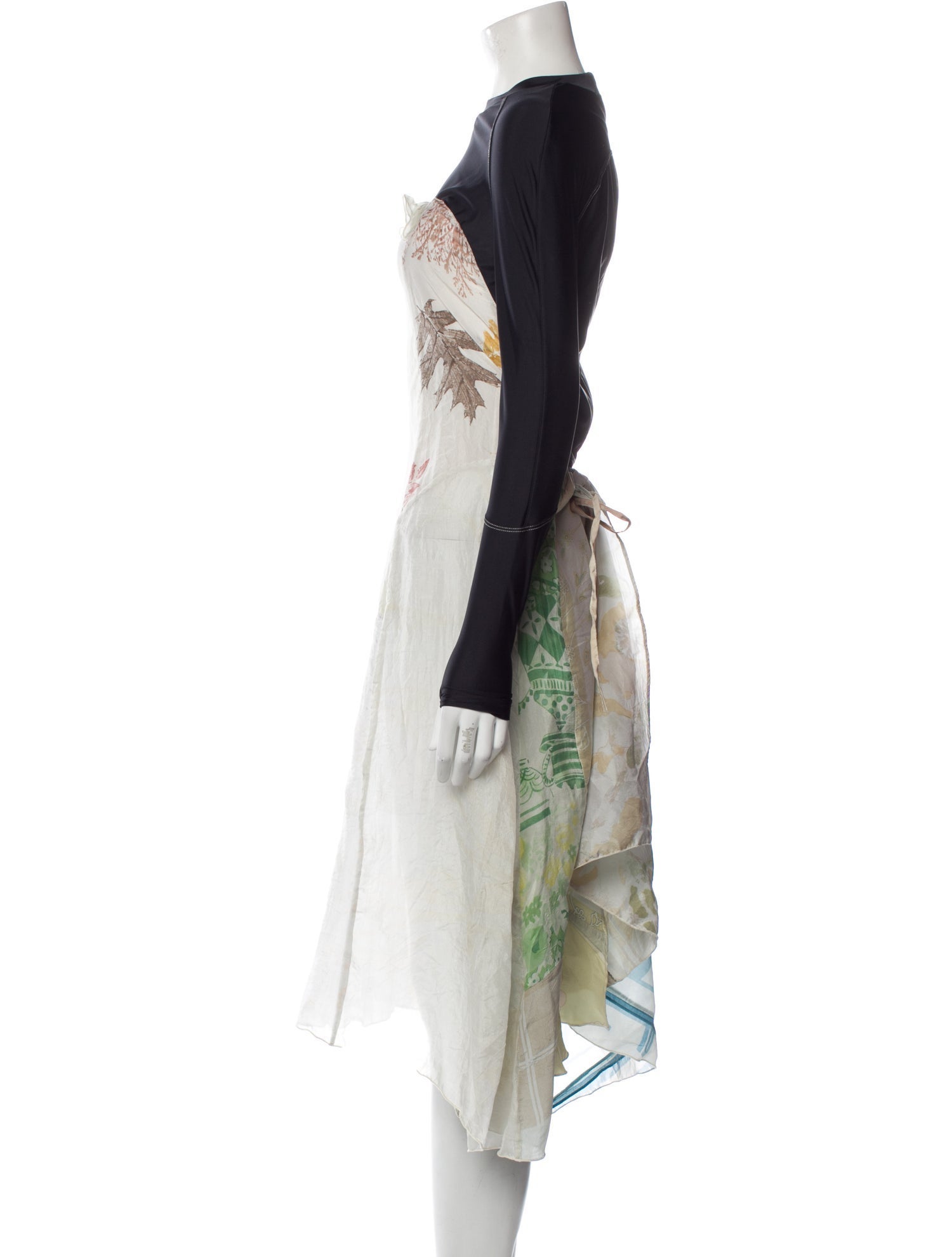 Marine Serre Silk Long Dress