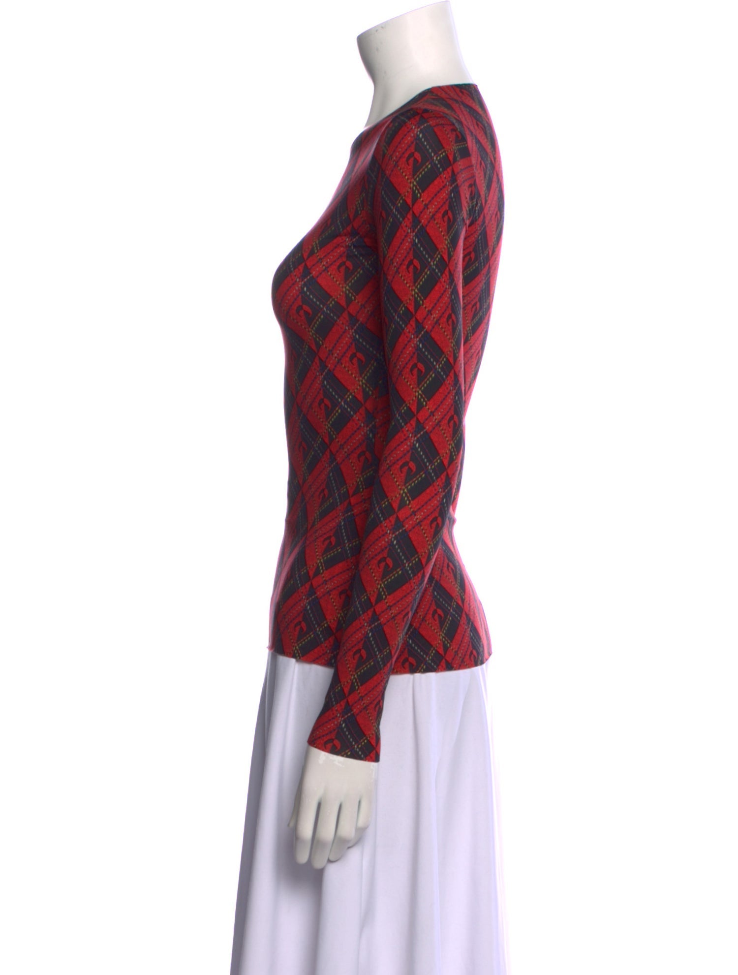 Marine Serre Printed Crew Neck Top