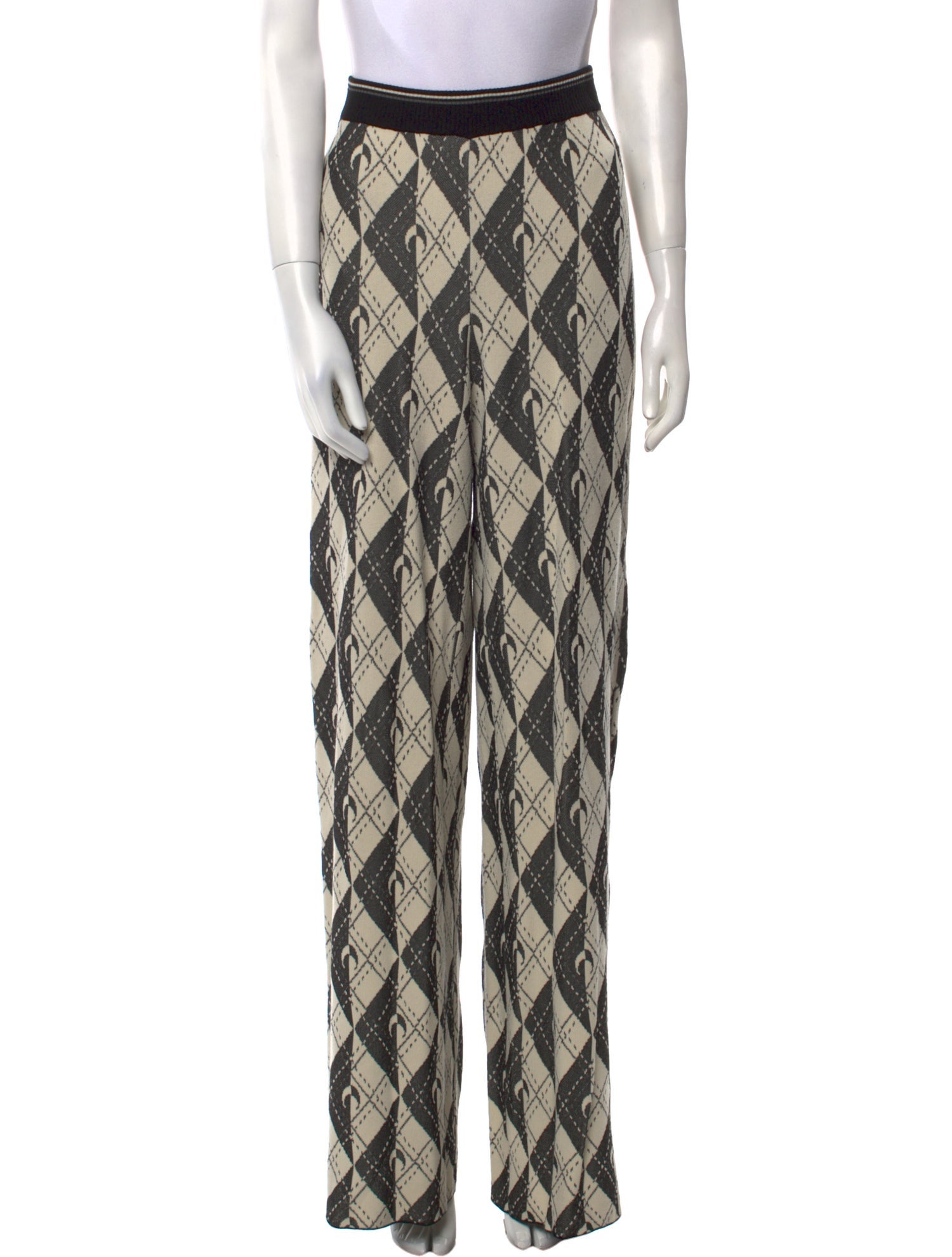 Marine Serre Printed Wide Leg Pants