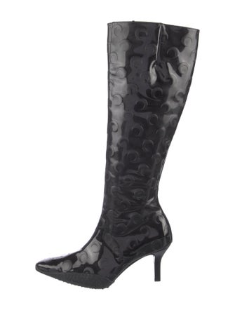 Marine Serre Patent Leather Boots