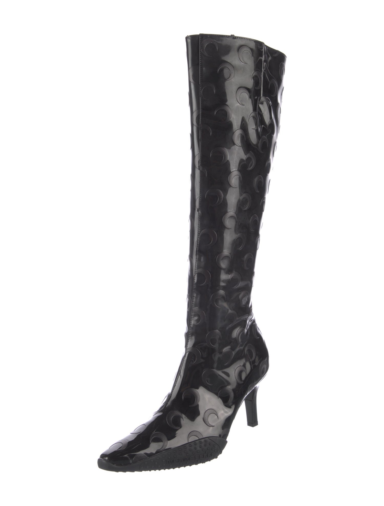 Marine Serre Patent Leather Boots