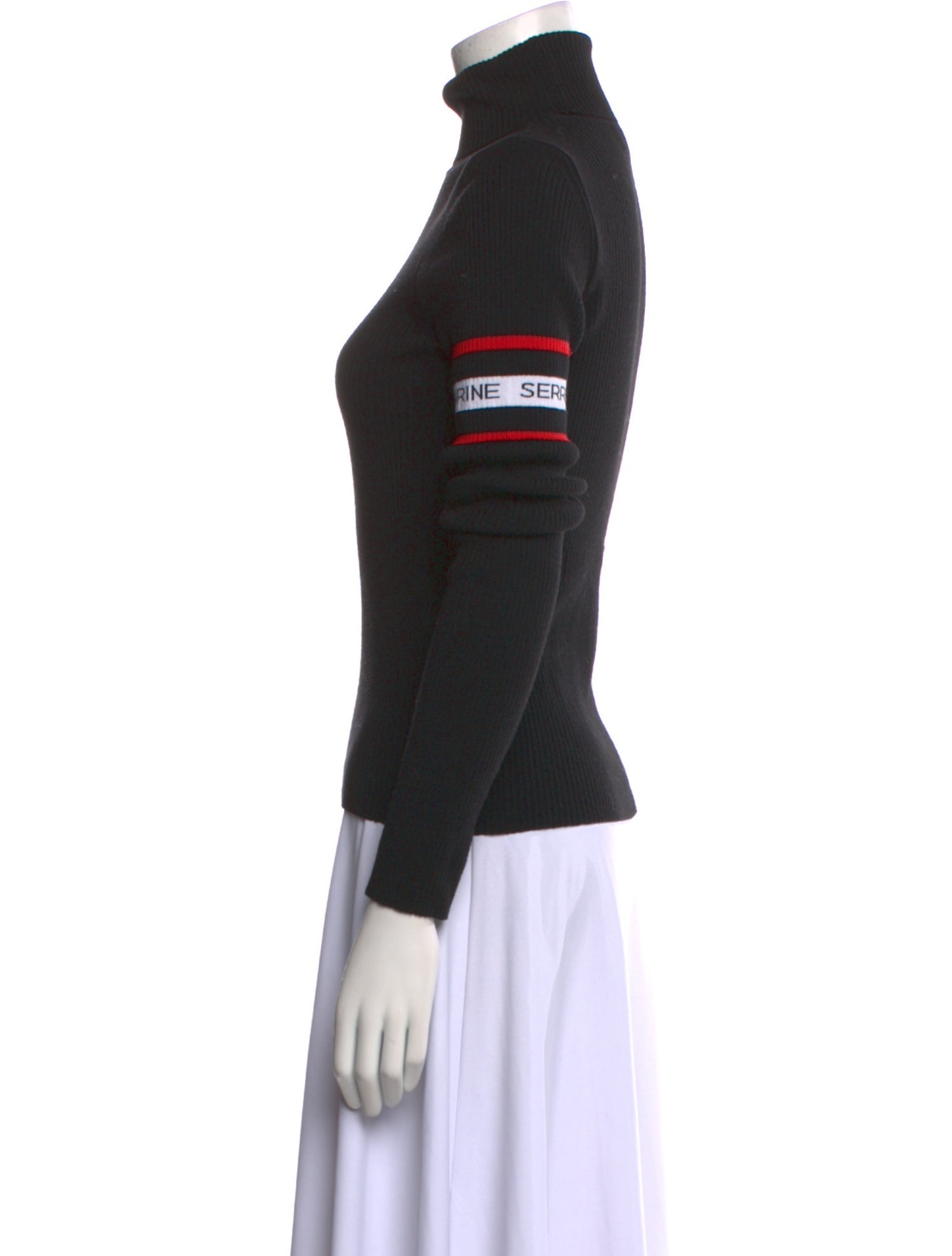 Marine Serre Wool Turtleneck Sweater