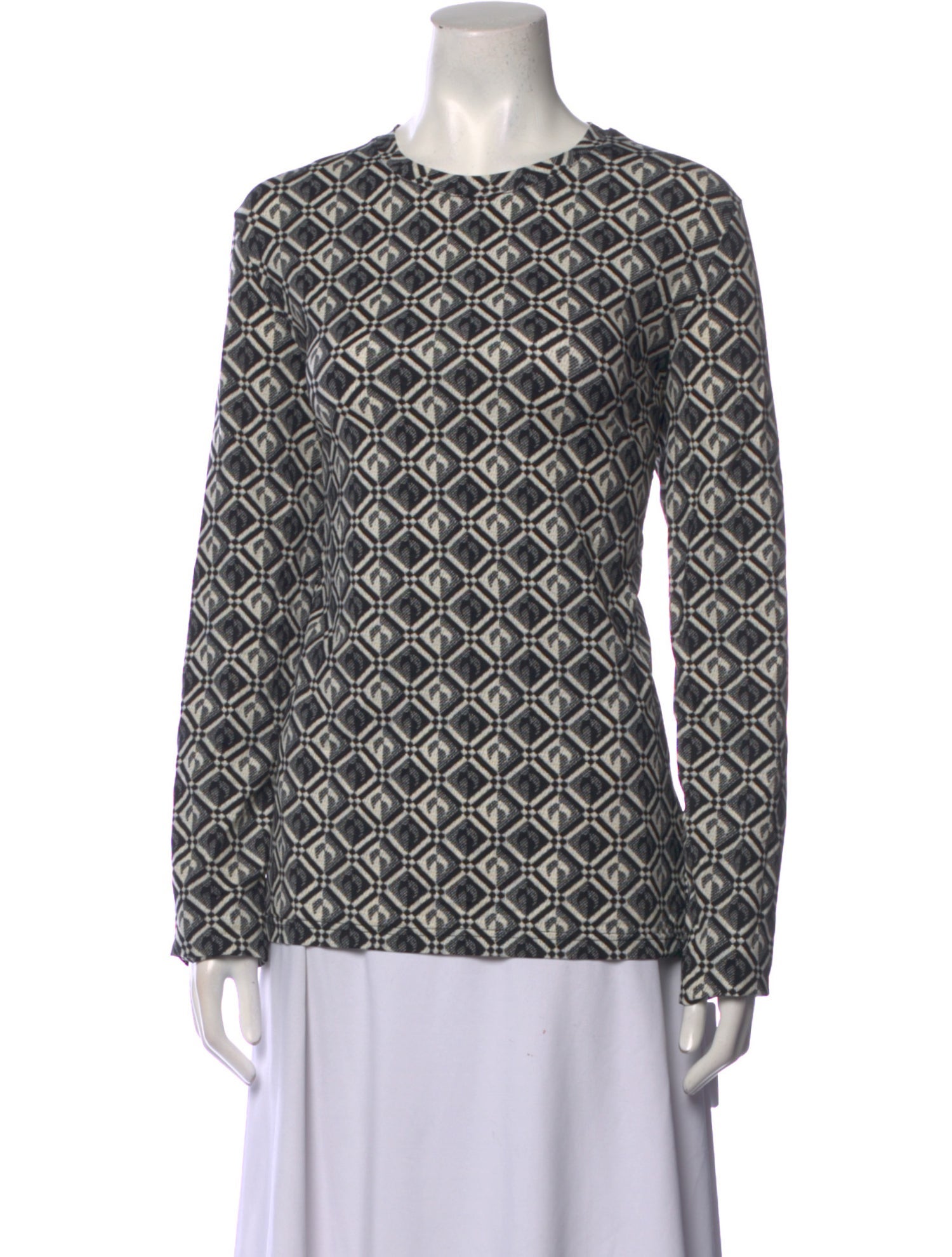 Marine Serre White Line Nylon Top w/ Tags