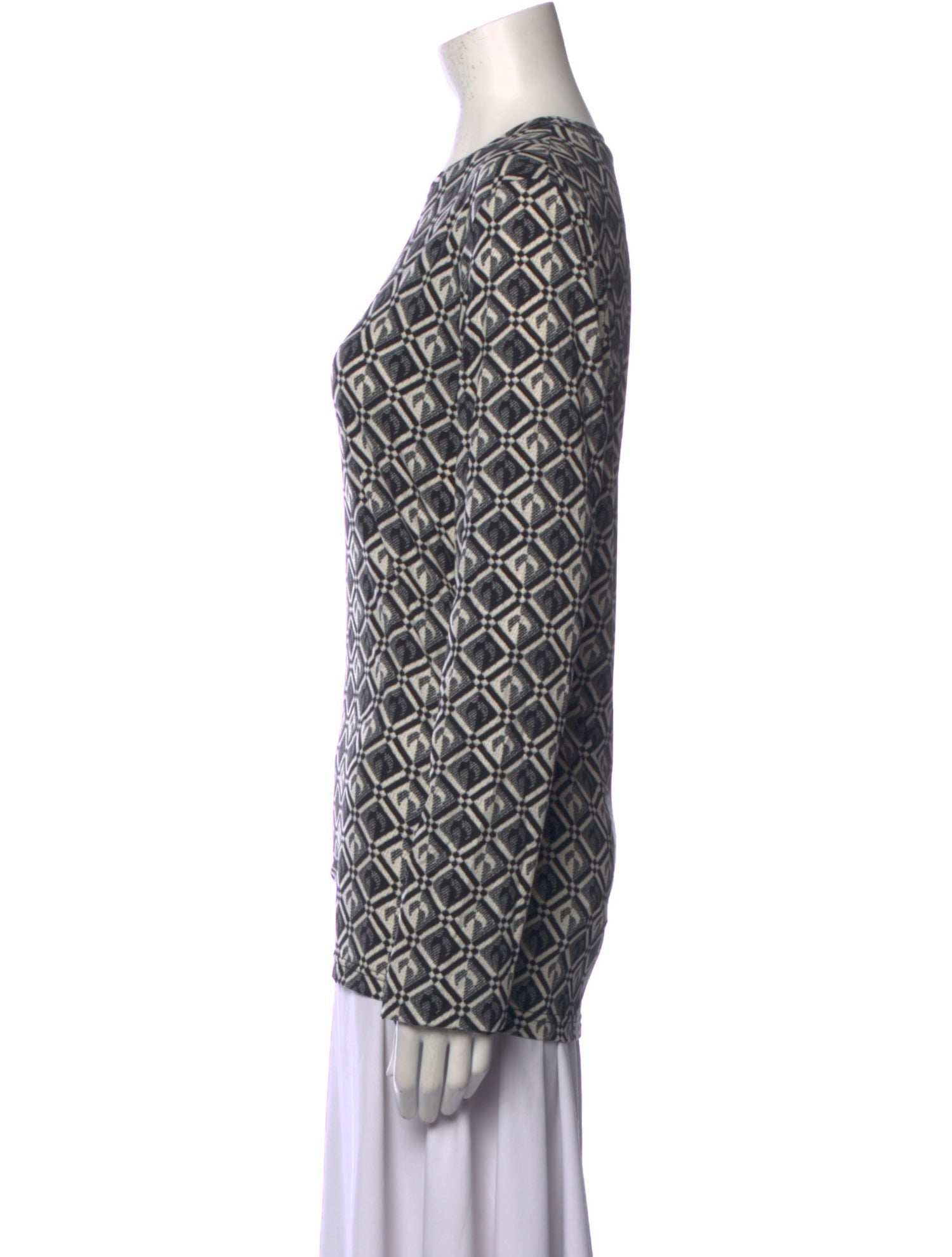 Marine Serre White Line Nylon Top w/ Tags