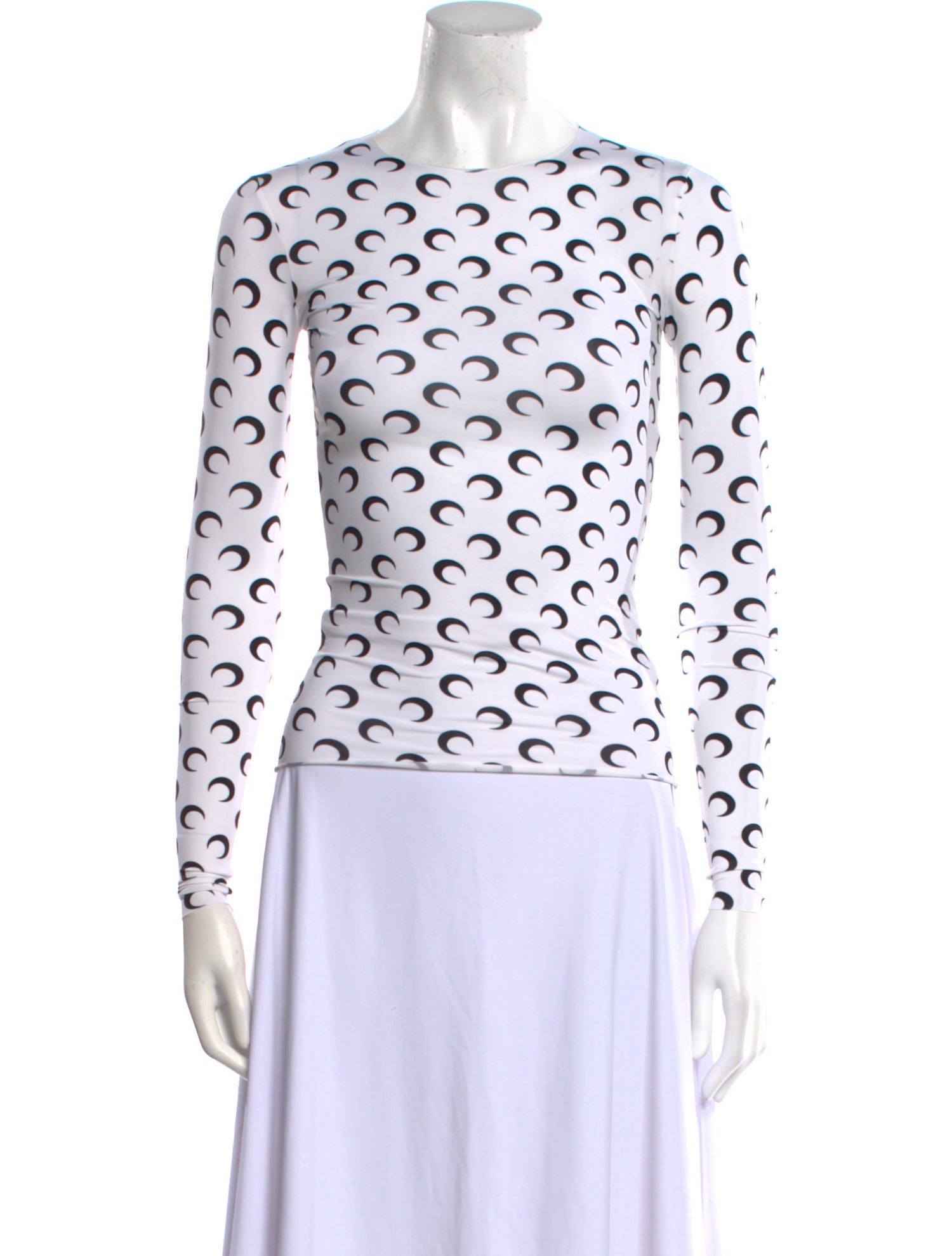 Marine Serre Printed Crew Neck Top
