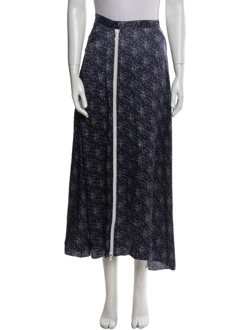 Marine Serre Silk Long Skirt