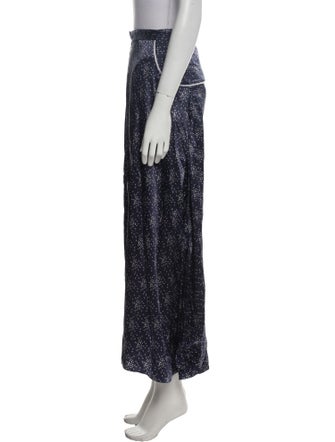 Marine Serre Silk Long Skirt