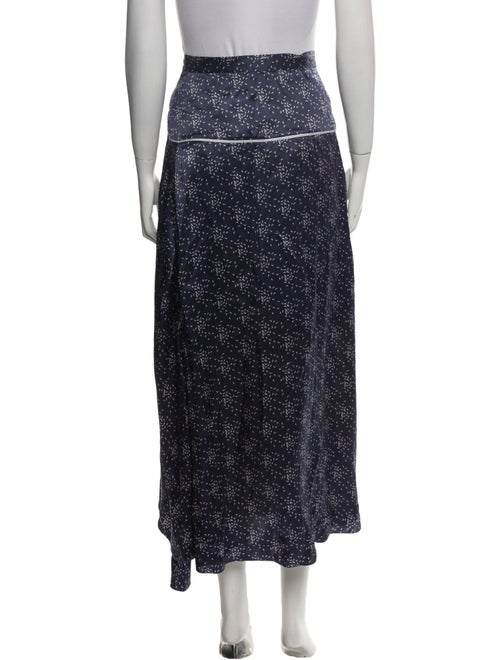 Marine Serre Silk Long Skirt