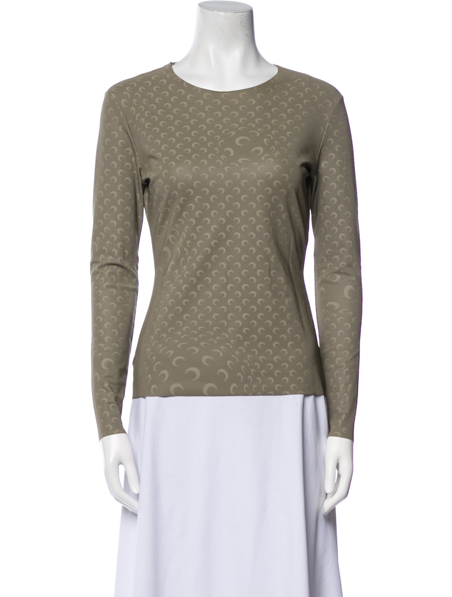 Marine Serre Nylon Scoop Neck Top