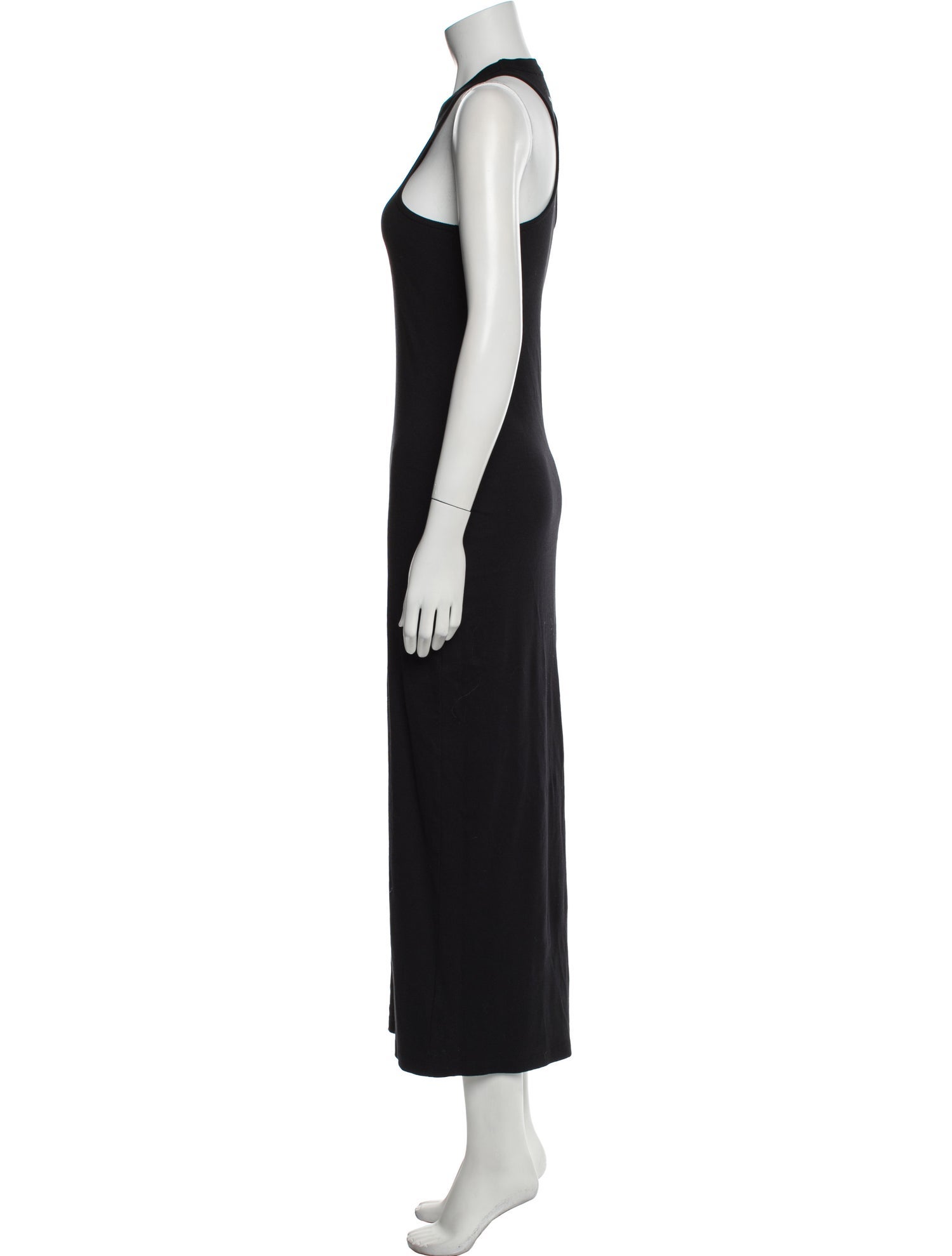 Marine Serre Mock Neck Long Dress