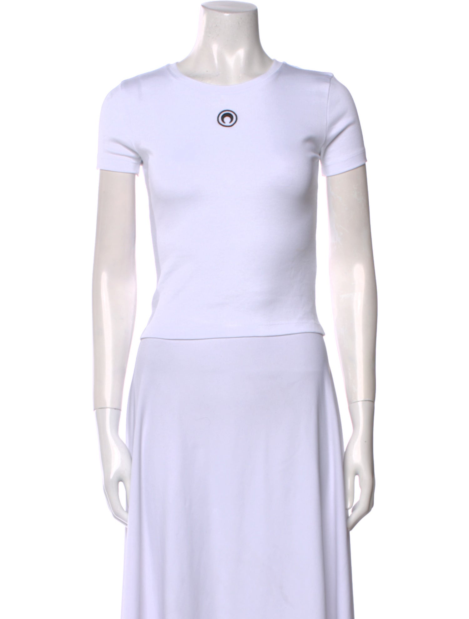 Marine Serre Moon Logo Crew Neck T-Shirt