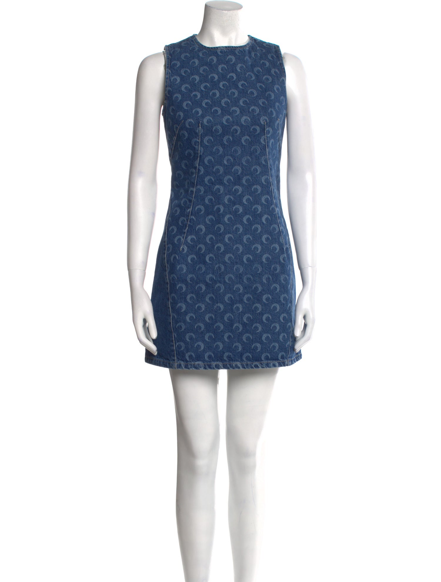 Marine Serre Crew Neck Mini Dress