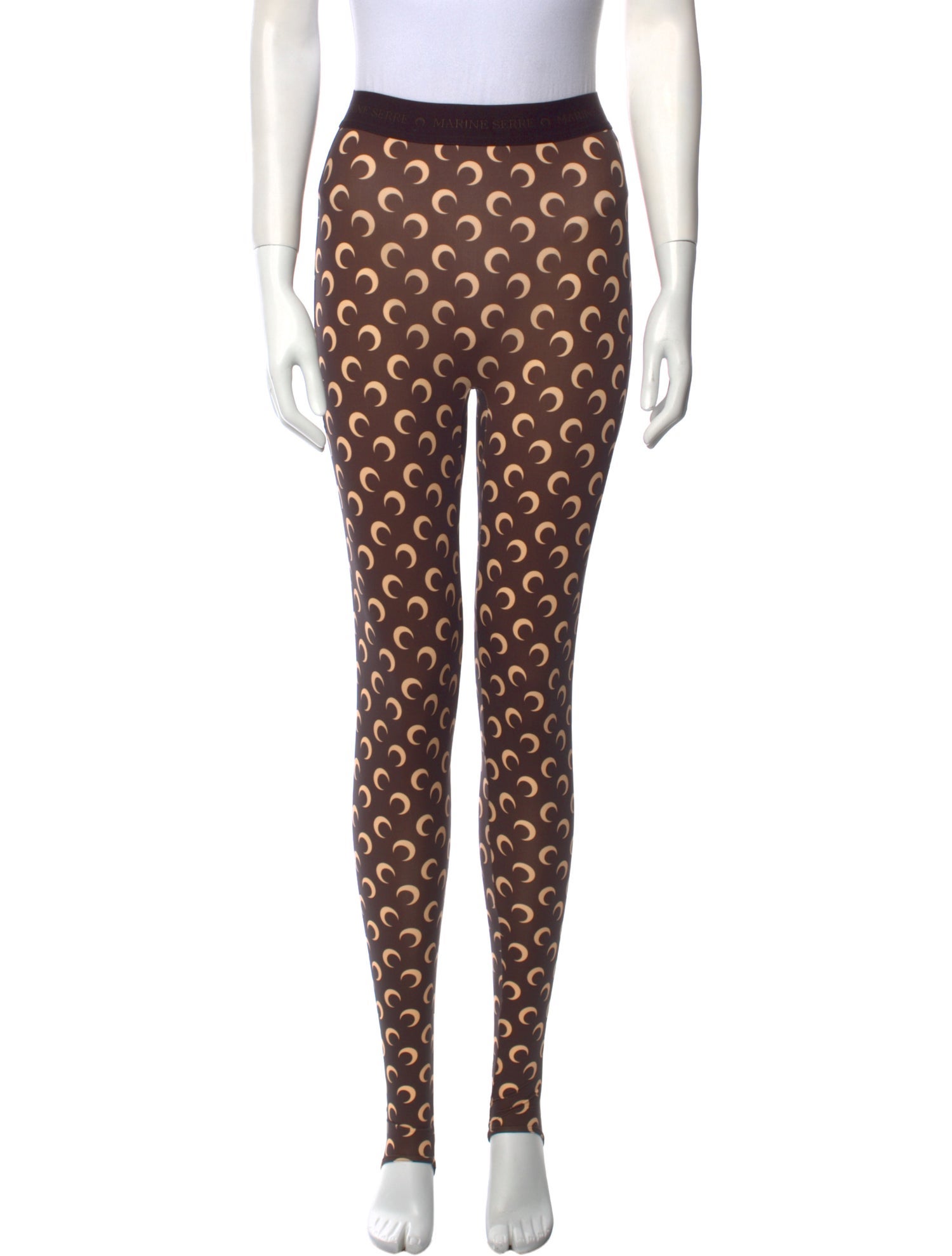 Marine Serre Printed Skinny Leg Pants