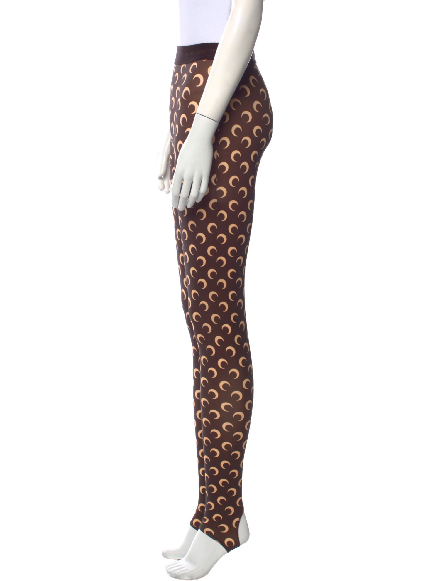 Marine Serre Printed Skinny Leg Pants