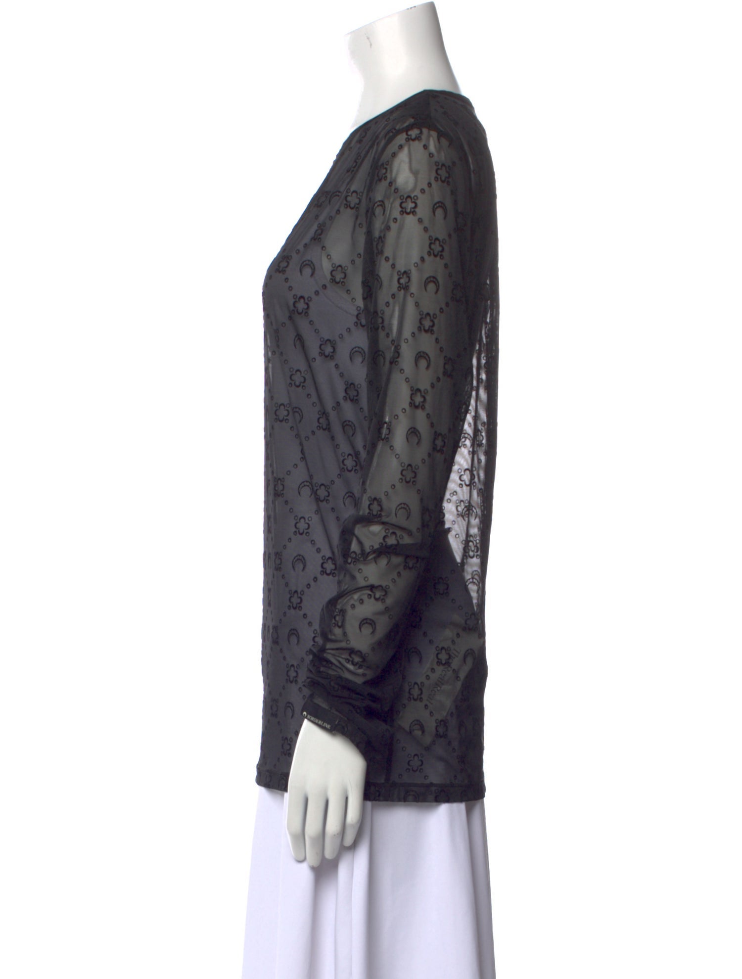 Marine Serre Floral Print Crew Neck Top w/ Tags