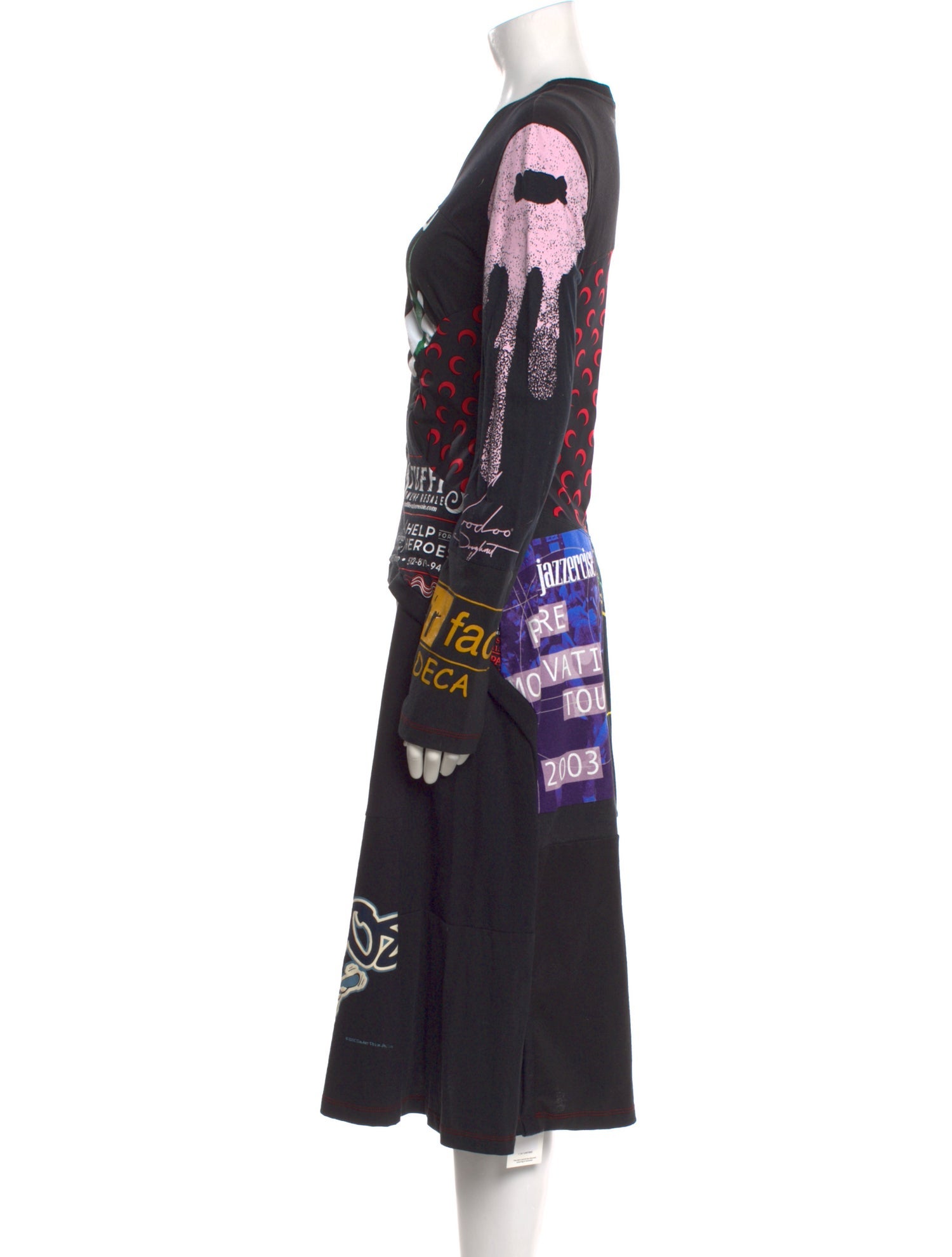 Marine Serre Graphic Print Midi Length Dress