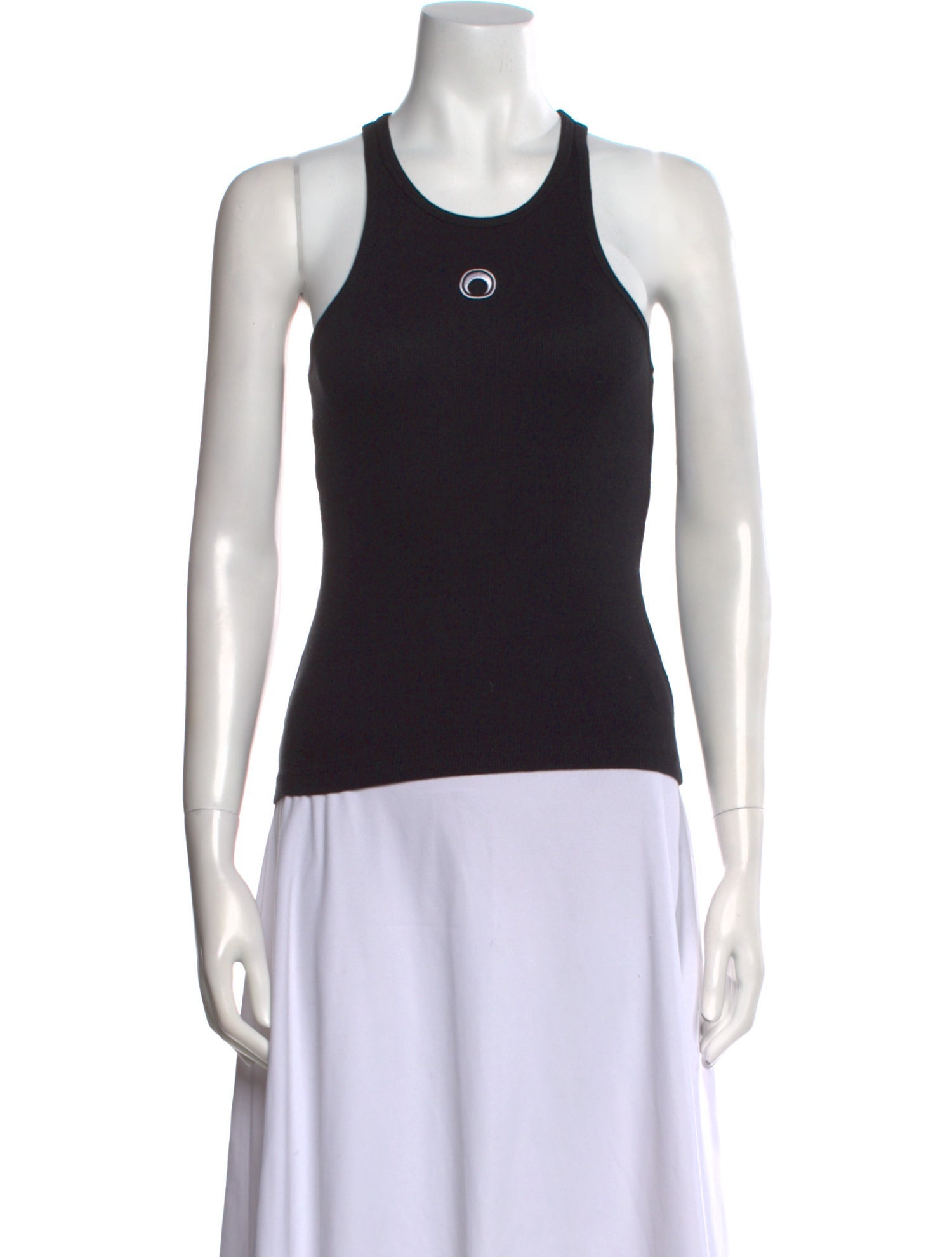 Marine Serre Crew Neck Sleeveless Top