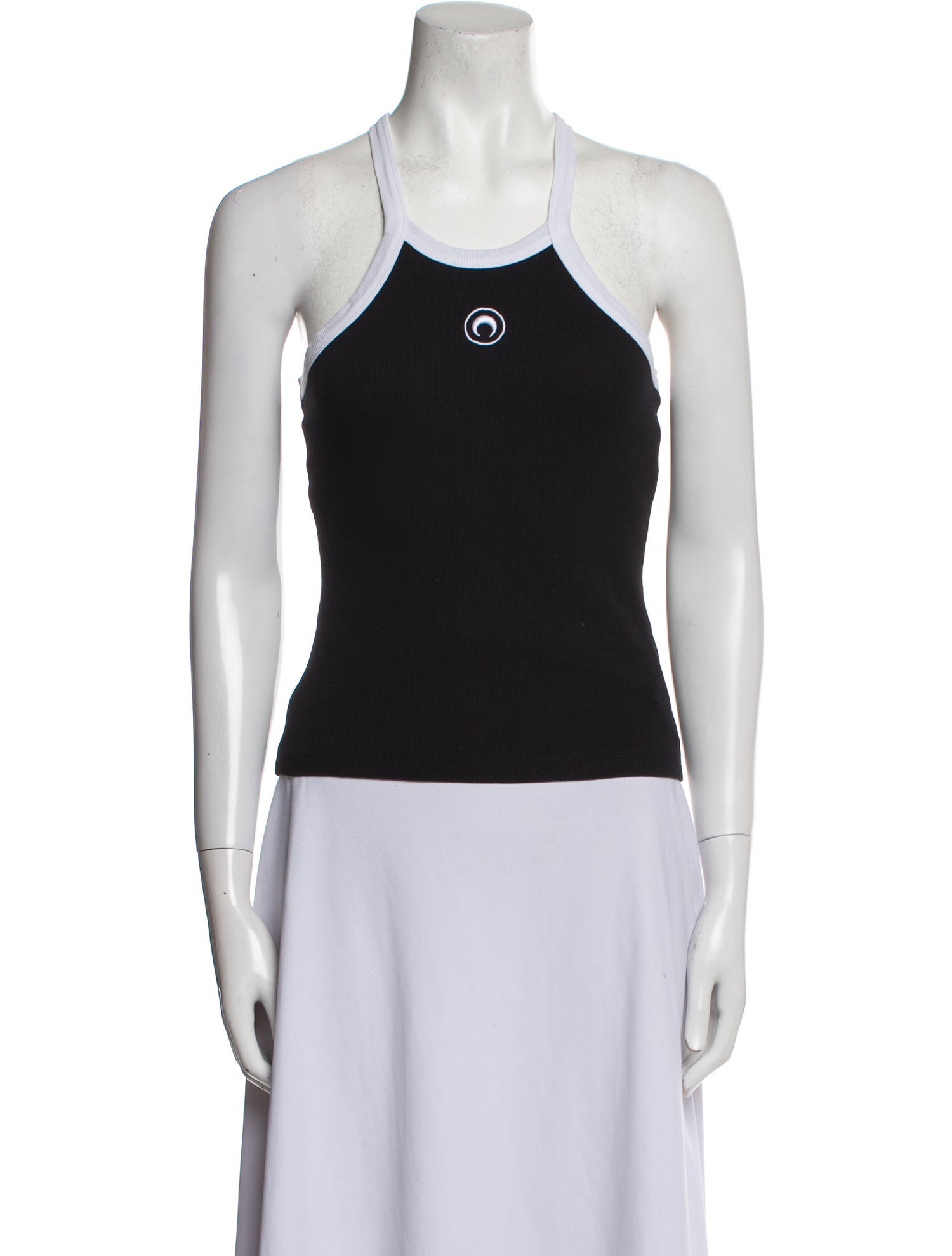 Marine Serre Racer Tank Halterneck Top