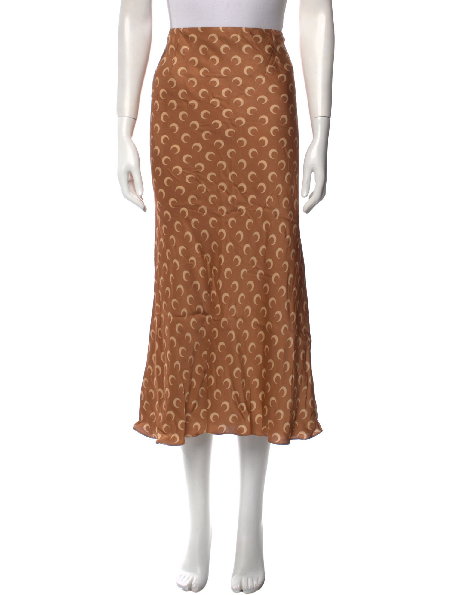 Marine Serre Printed Midi Length Skirt