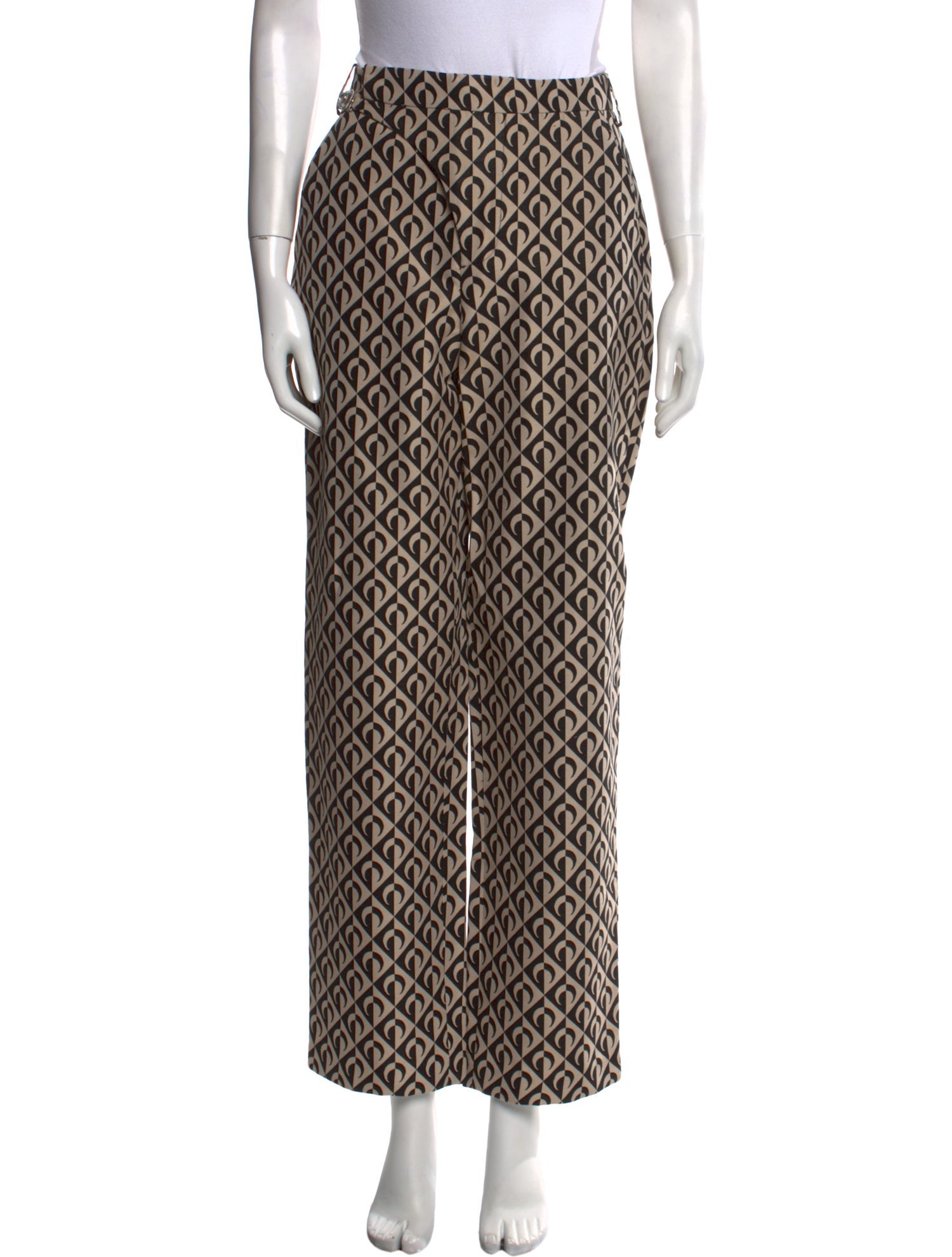 Marine Serre Printed Straight Leg Pants