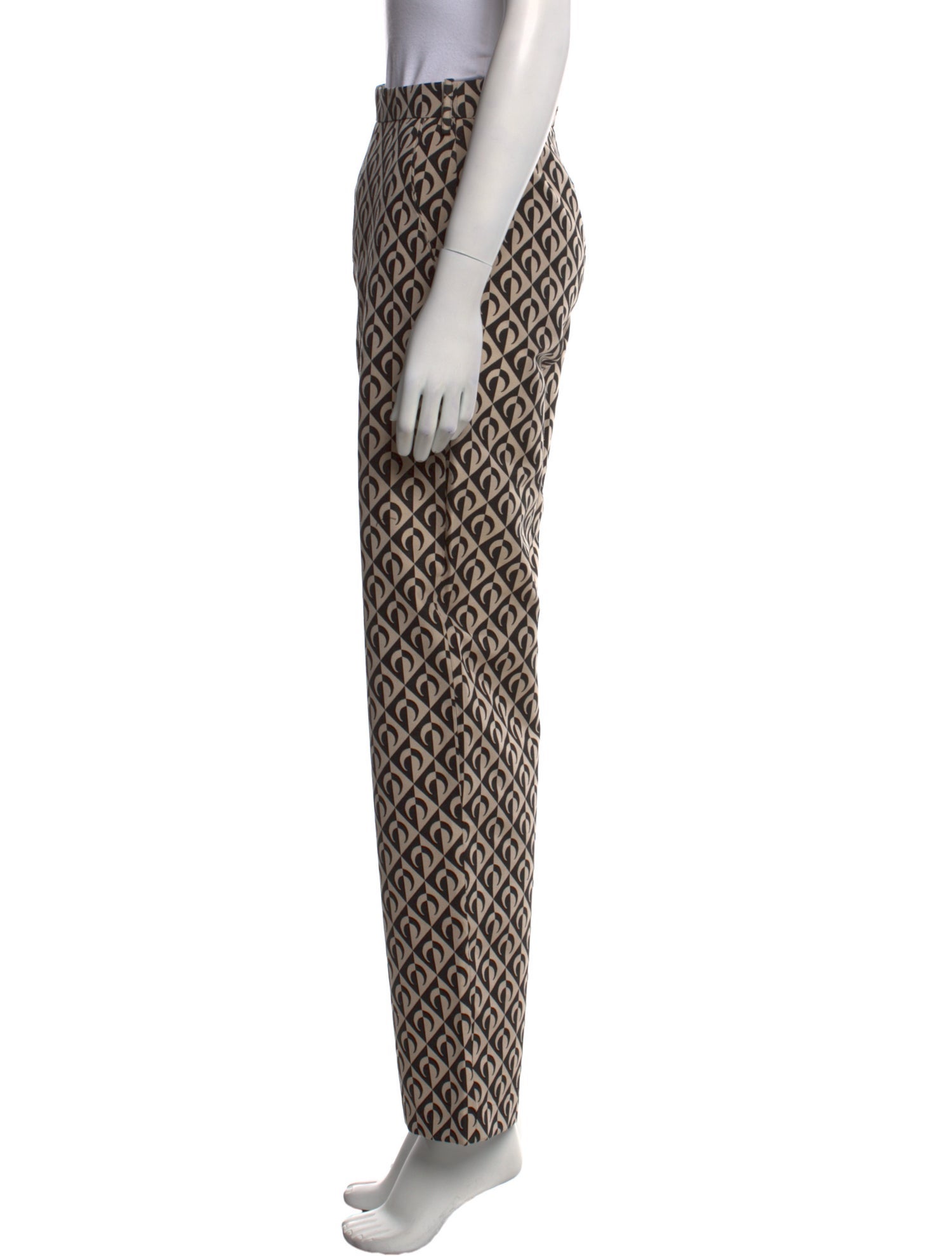 Marine Serre Printed Straight Leg Pants