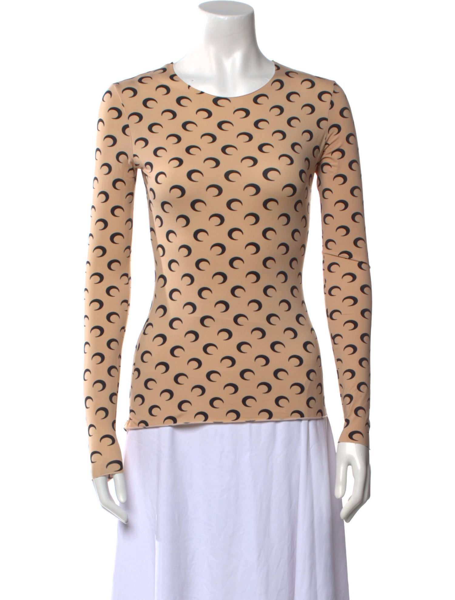 Marine Serre Borderline Second Skin Printed Sweatshirt