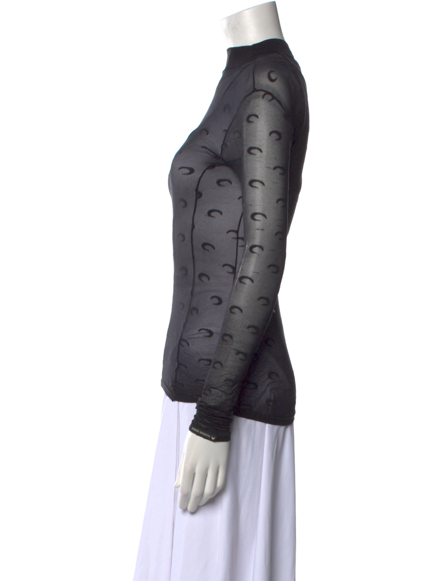 Marine Serre Nylon Printed Top