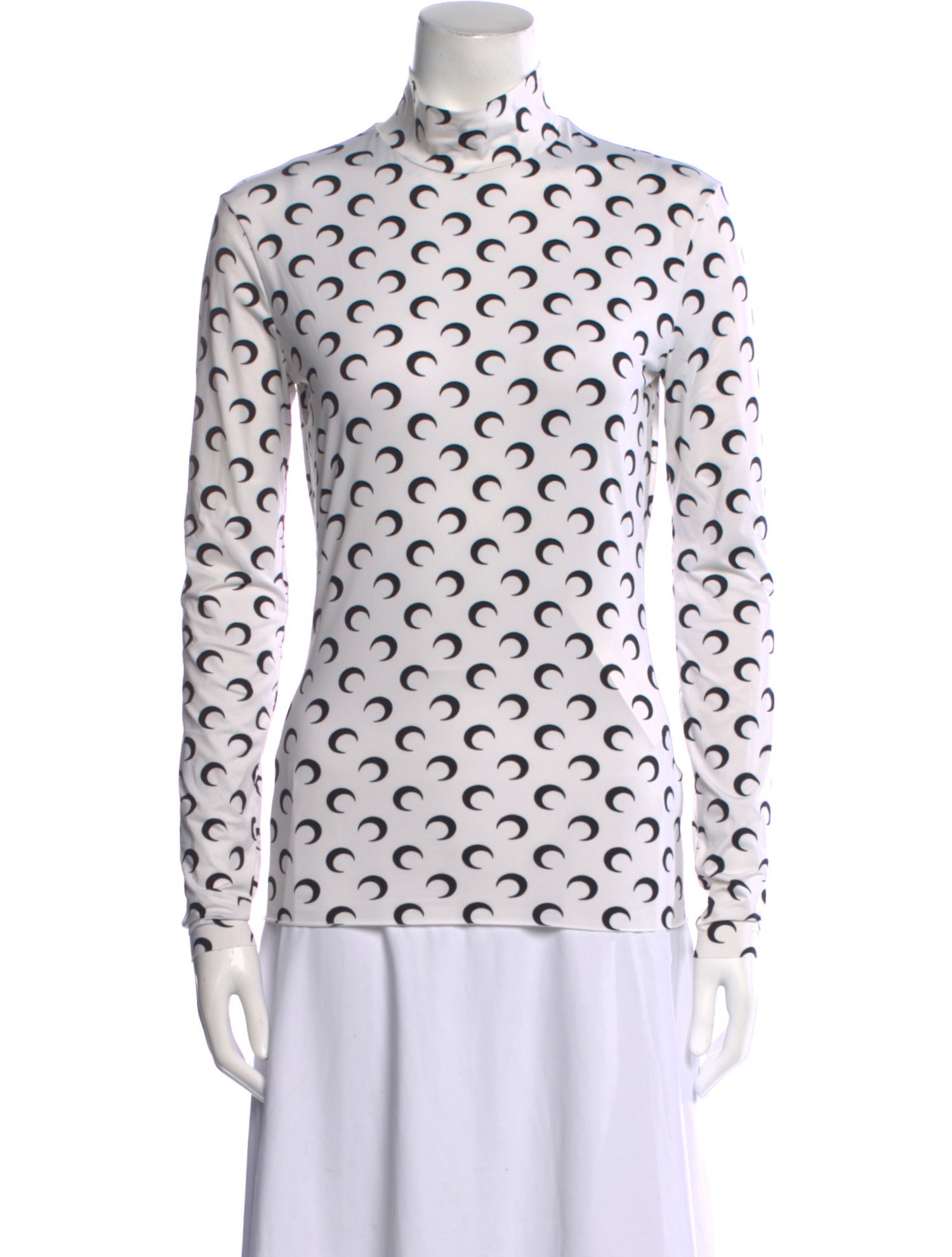 Marine Serre Borderline Second Skin Nylon Top