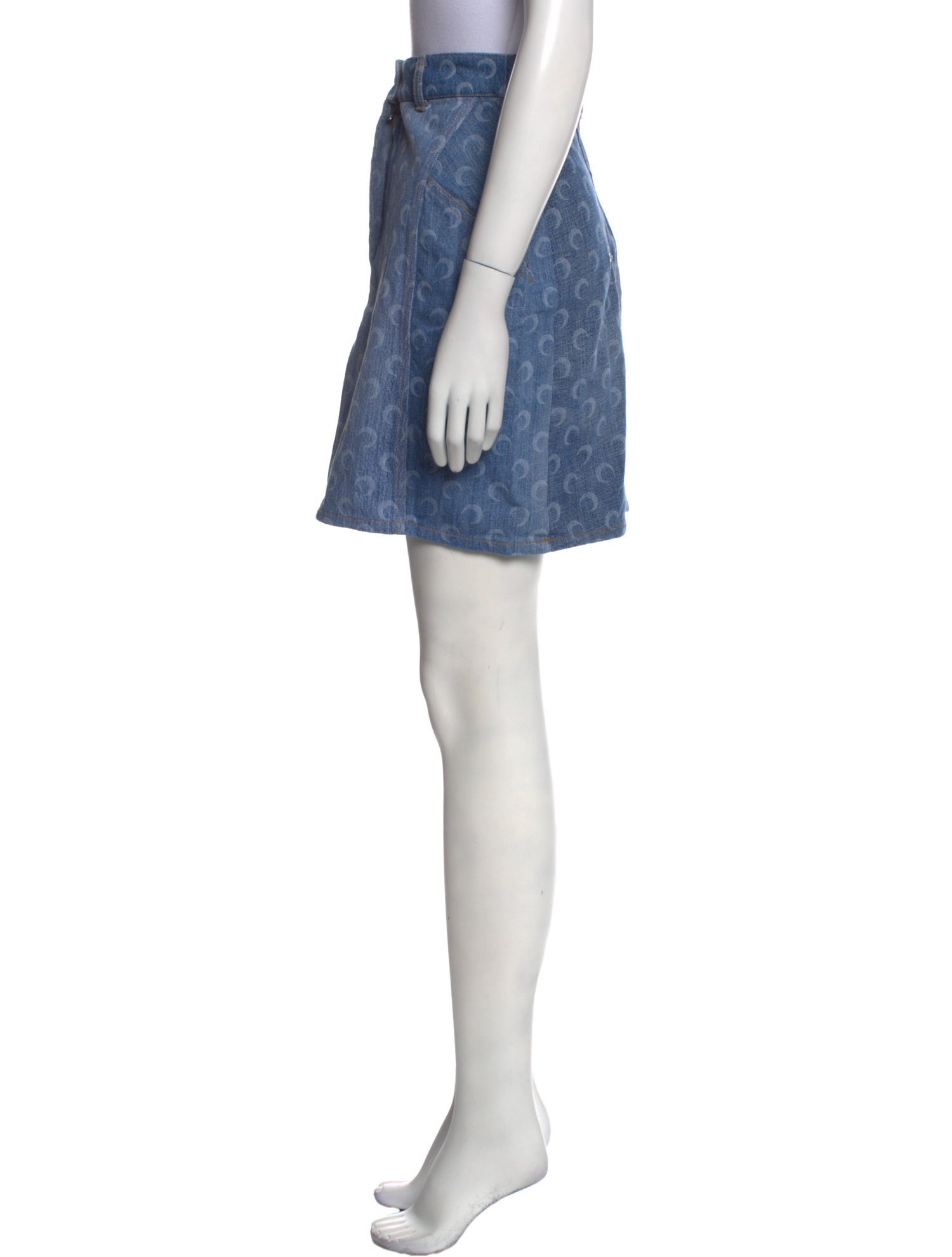 Marine Serre Printed Mini Skirt