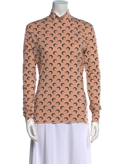 Marine Serre Second Skin Printed Button-Up Top