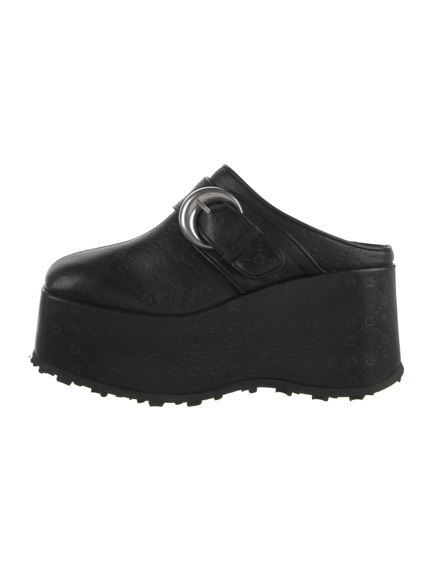 Marine Serre Leather Mules