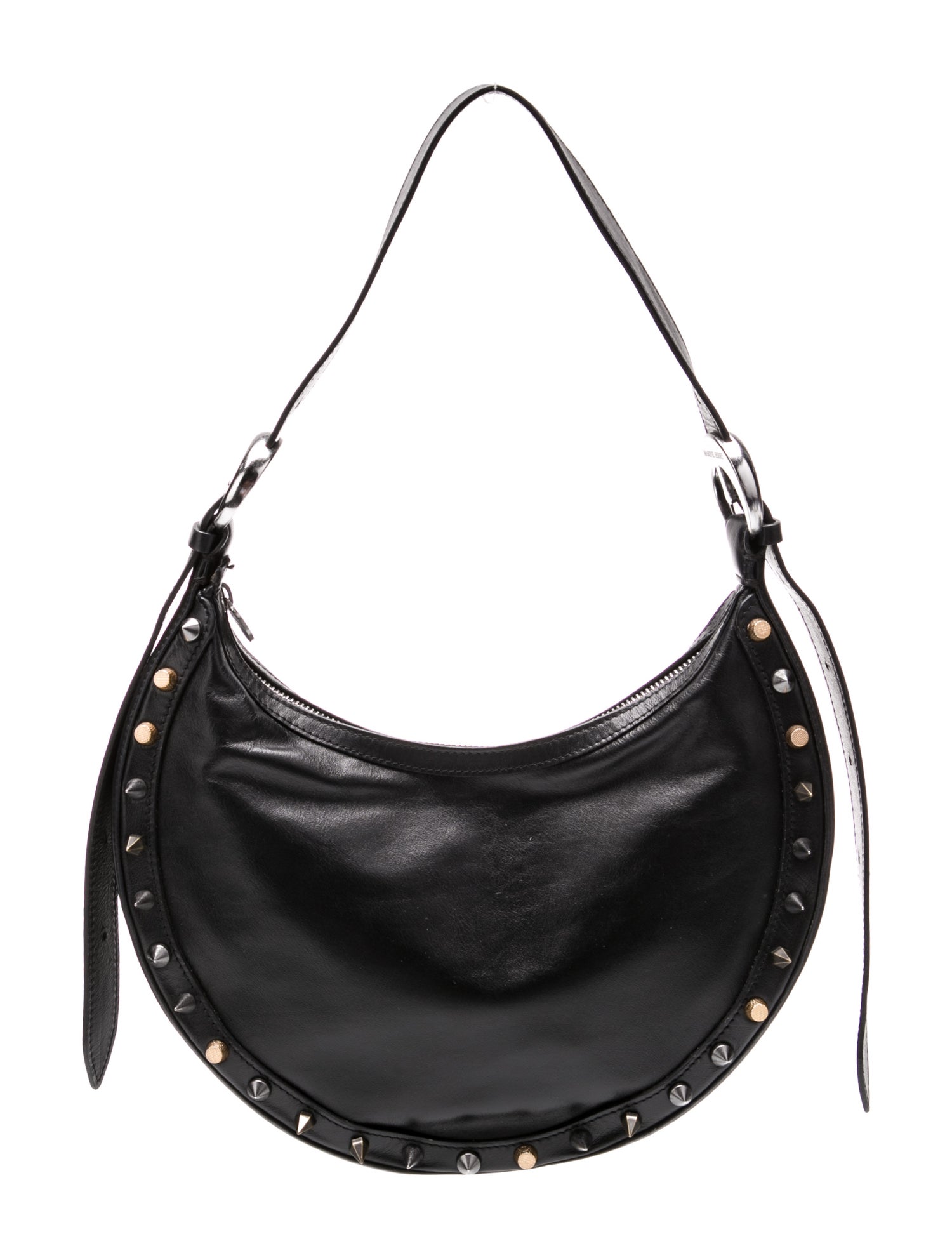 Marine Serre Leather Shoulder Bag