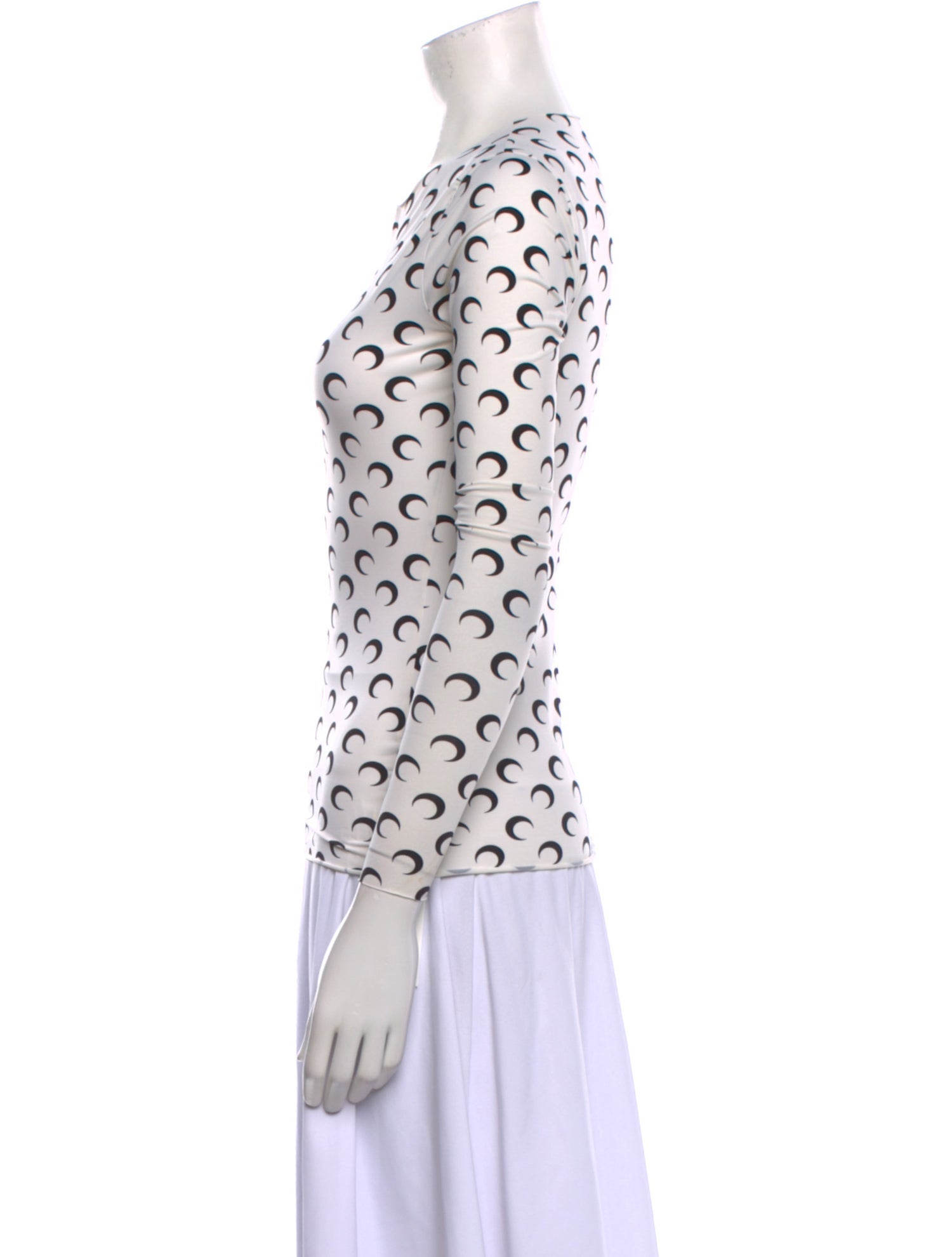 Marine Serre Nylon Printed Blouse