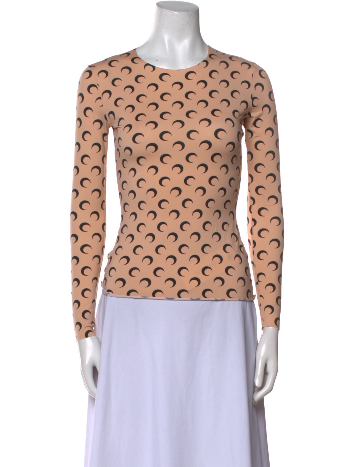 Marine Serre Borderline Secondskin Printed Top