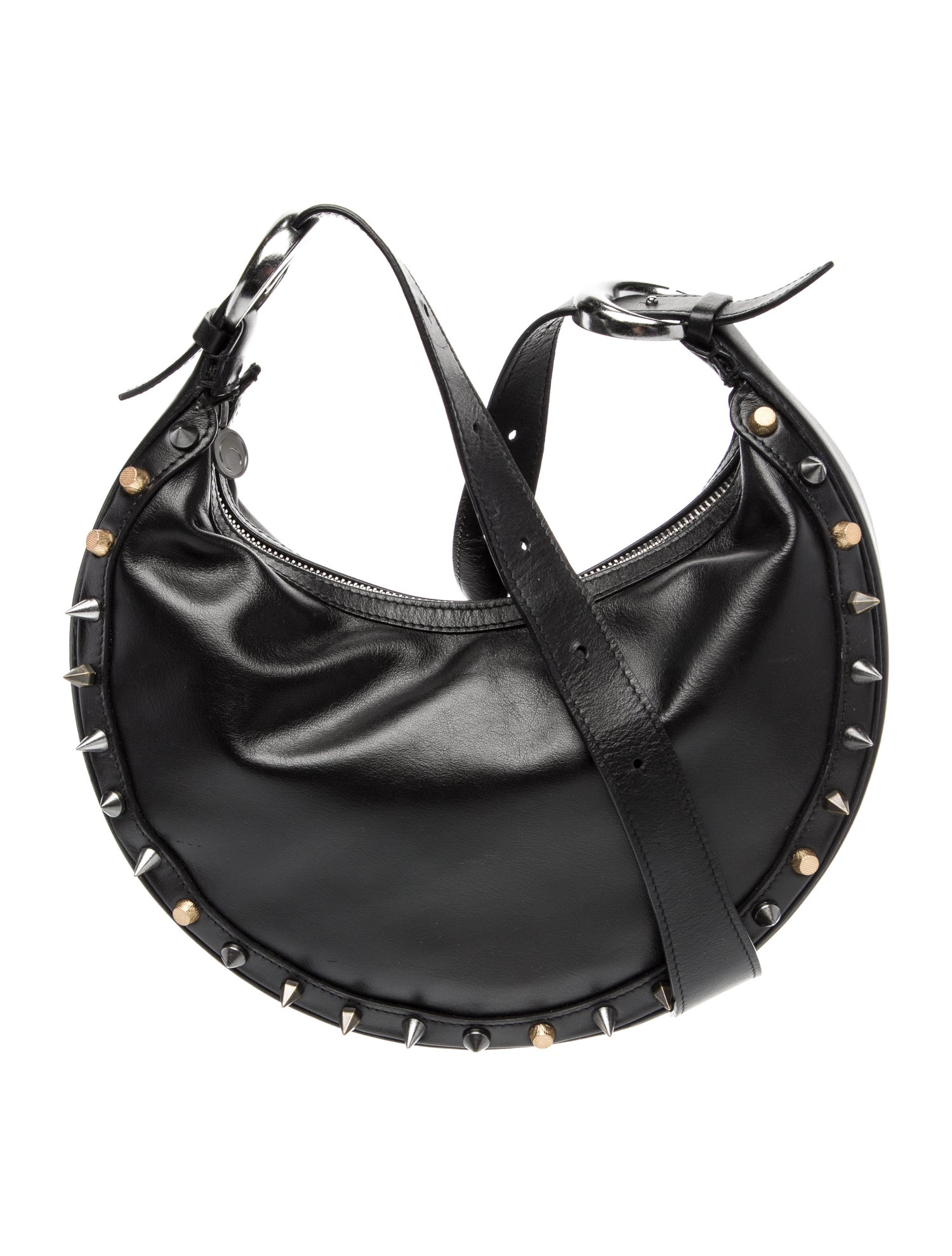 Marine Serre Leather Shoulder Bag