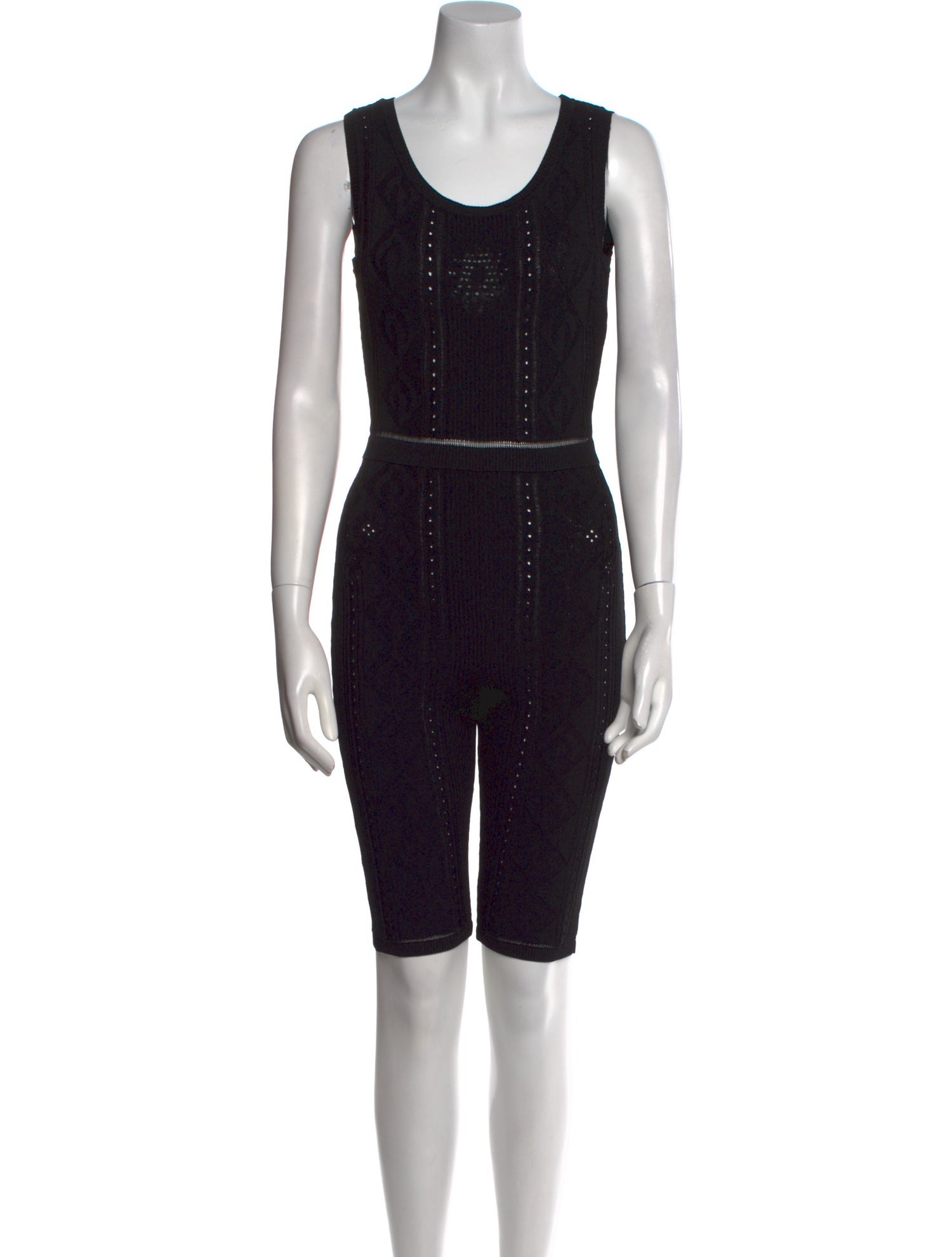 Marine Serre Scoop Neck Romper