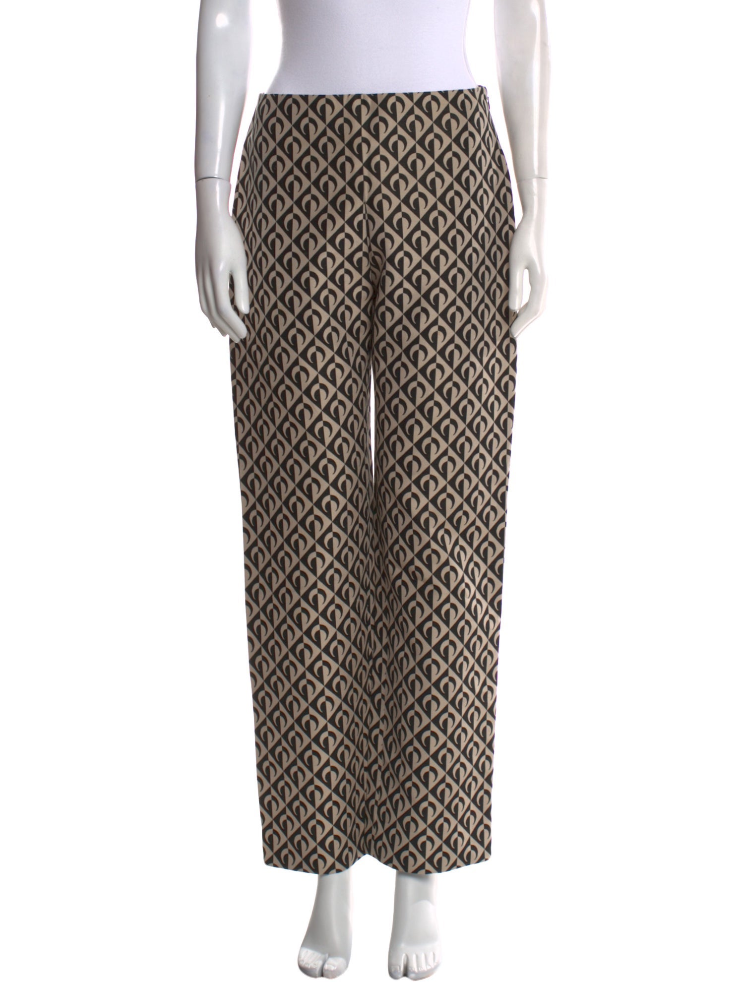 Marine Serre Printed Straight Leg Pants